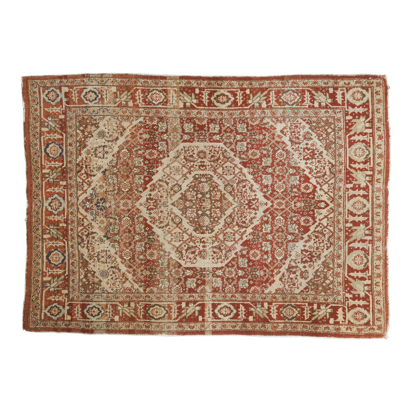 Nautica Rivers Edge Green Camo Clog Men\'s Size 12 Slide On Slipper ShoesVintage Tabriz Rug - 4\'1\