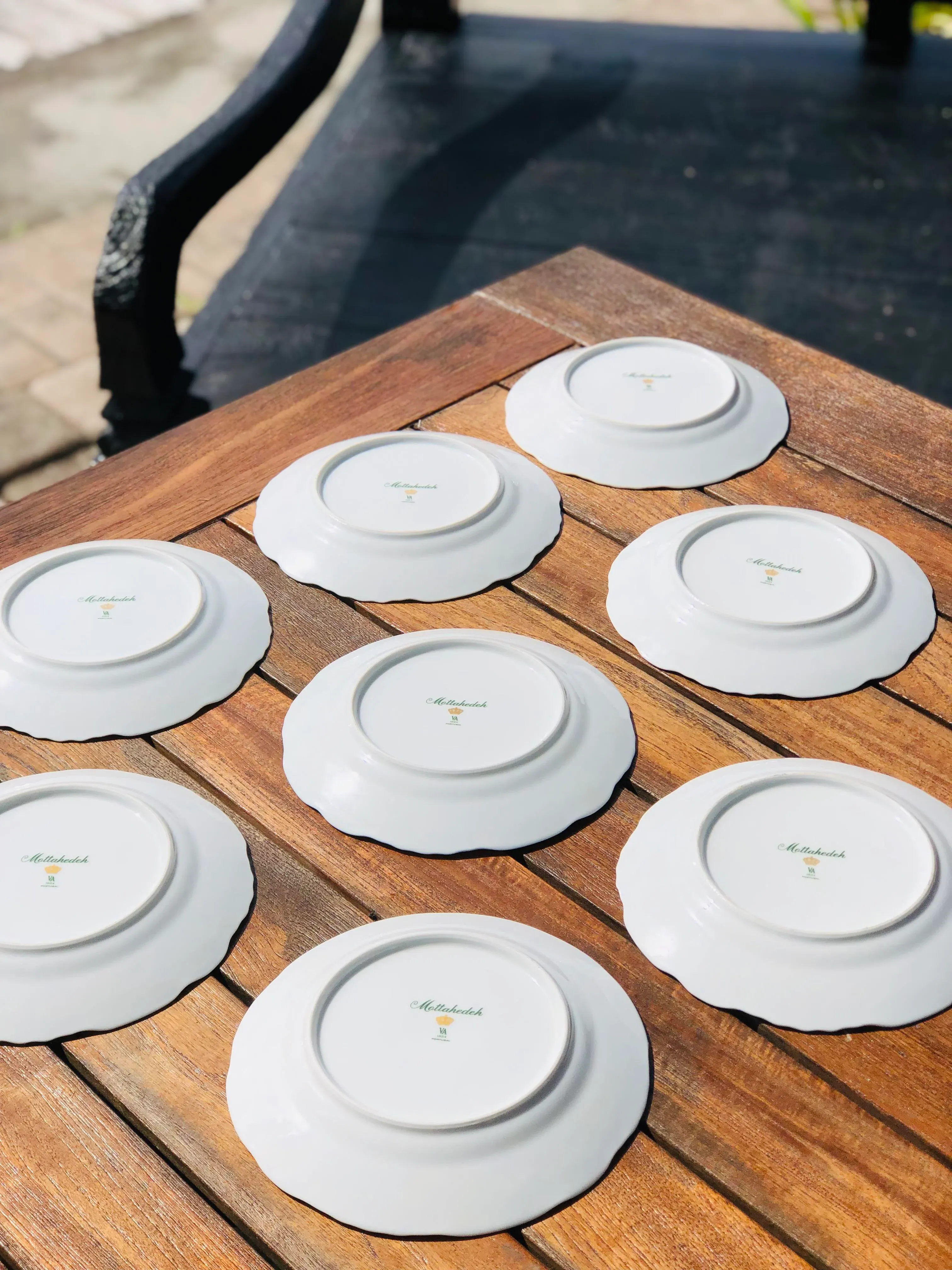 Mottahedeh “Vista Alegre” Fruits Design Dessert or Salad Plates