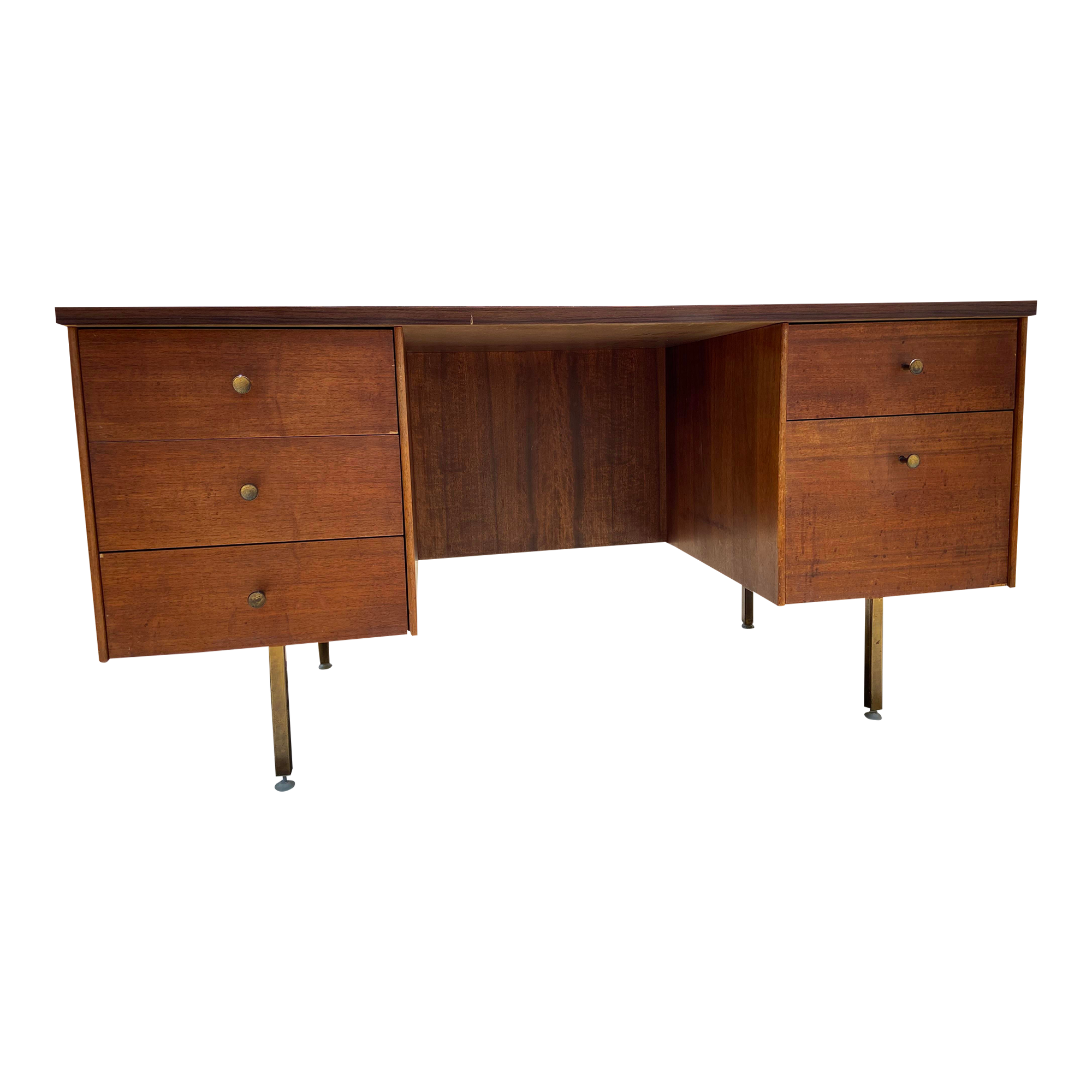 1970s Vintage Mid Century Modern Executive Desk Chairish