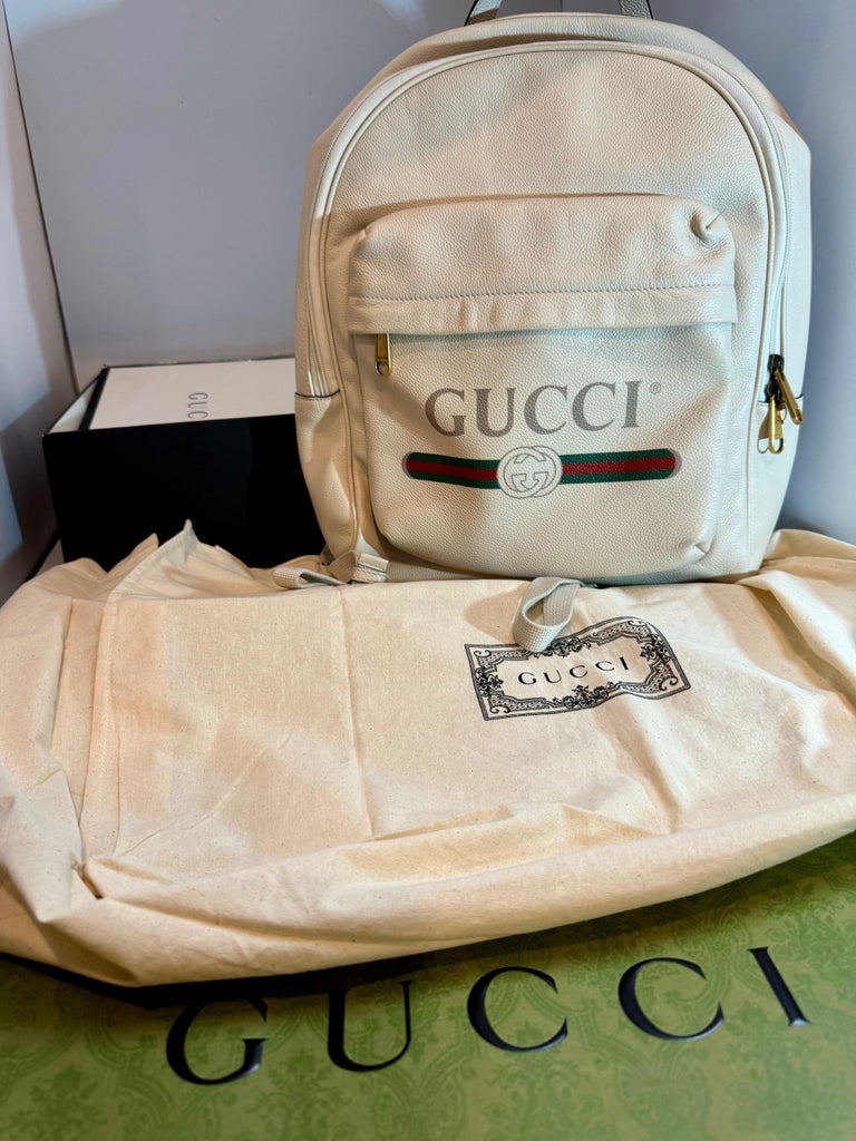 Gucci Logo Printed Backpack/ Unisex Gucci Backpack with print size Medium | Men main image 4