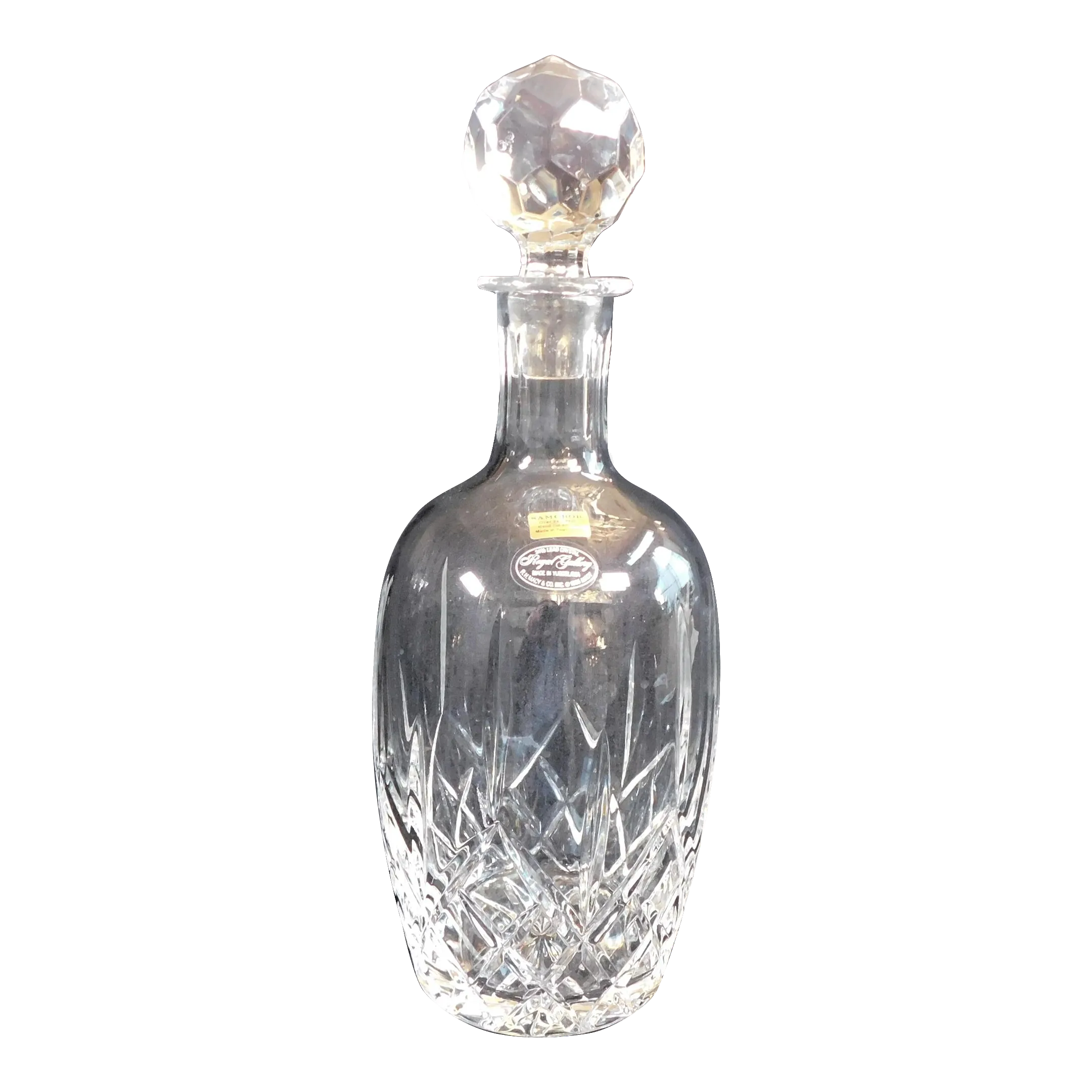 1980s Samobor Royal Gallery Crystal Decanter 23076 Chairish