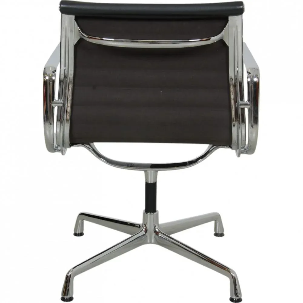 EA-108 Chair in Dark Grey Leather by Charles and Ray Eames, 2014