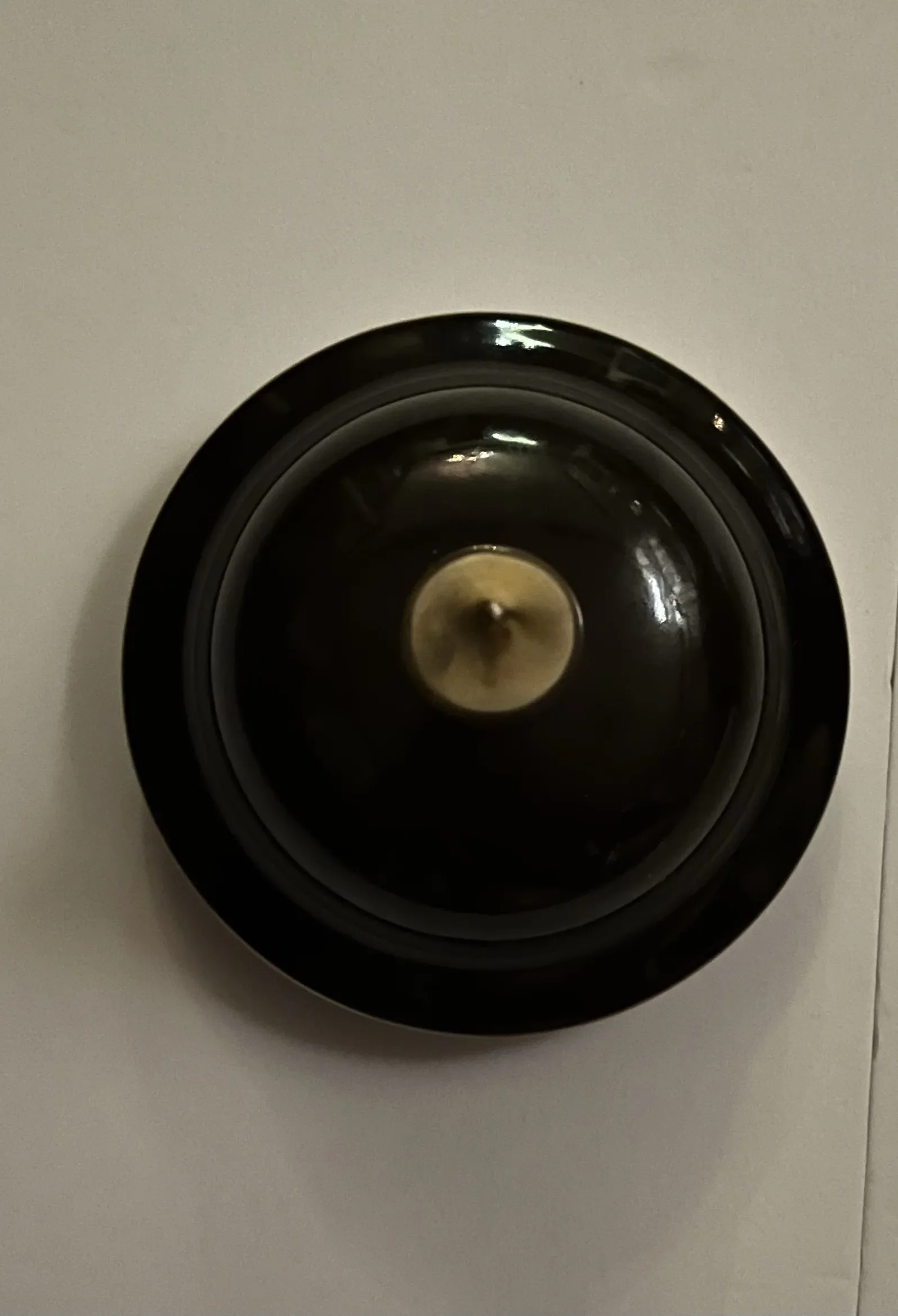 Mid-Century German Goebel Porzellan Black Urn With Rembrandt Night Watch Moti