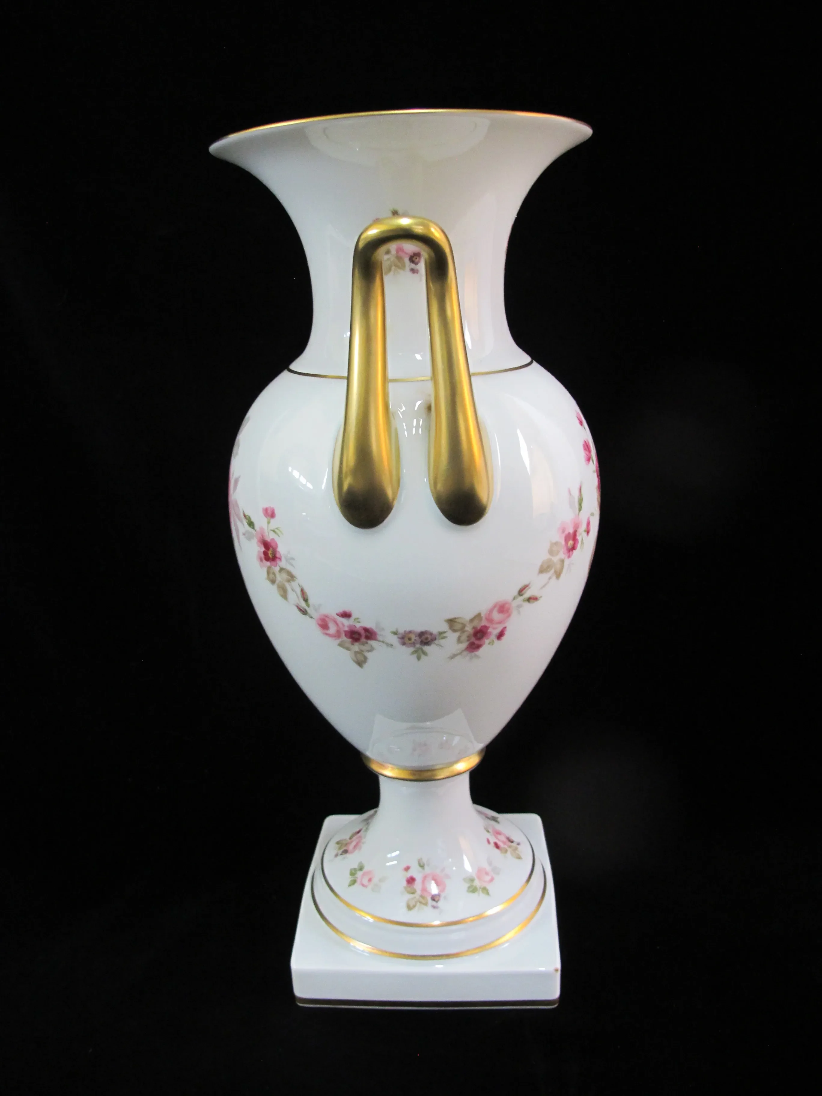 Hutscehnreuther German Hand Painted Porcelain Urn Shaped Floral Vase main image 2