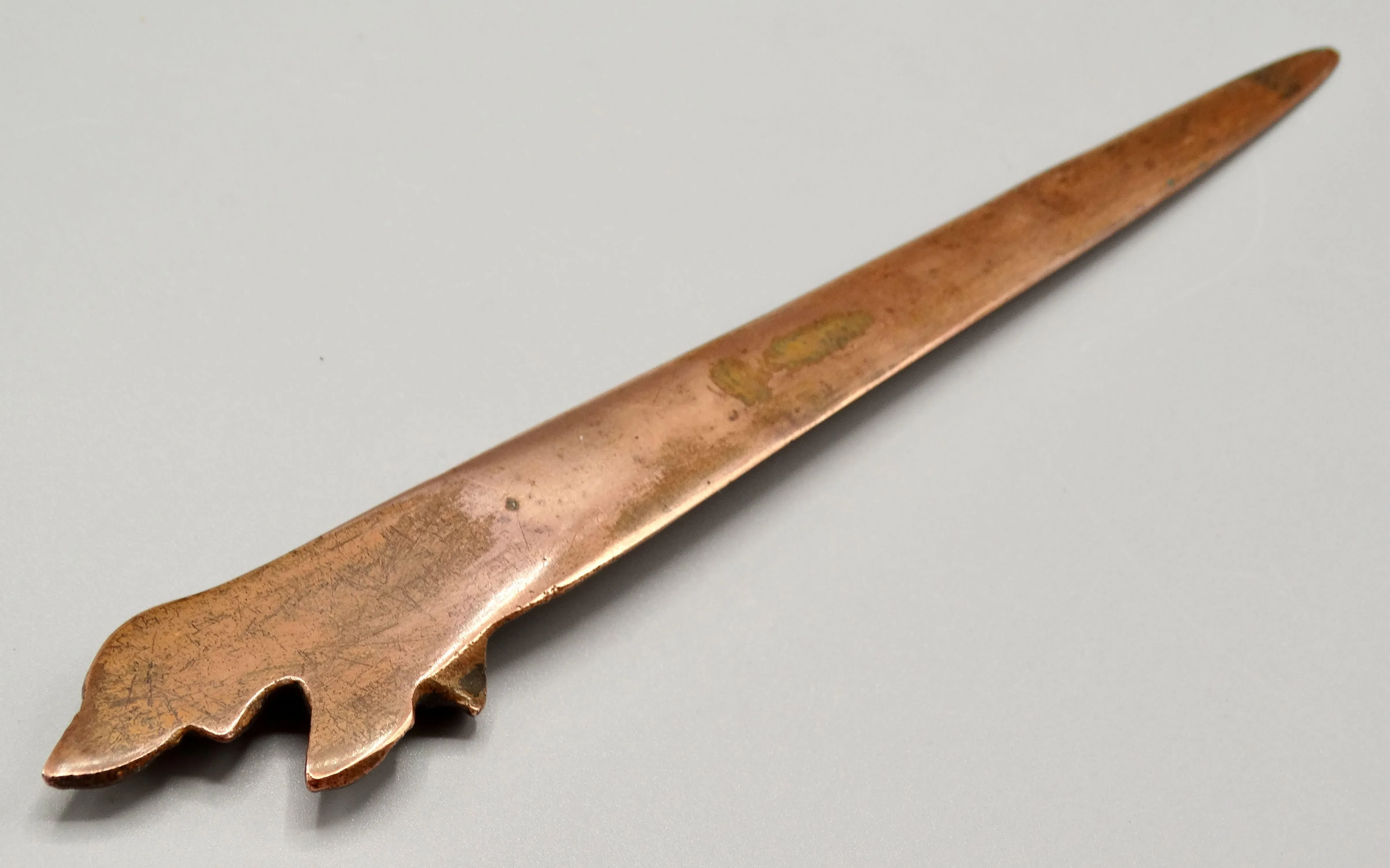 Antique Austrian Novelty Bronze Dog Letter Opener