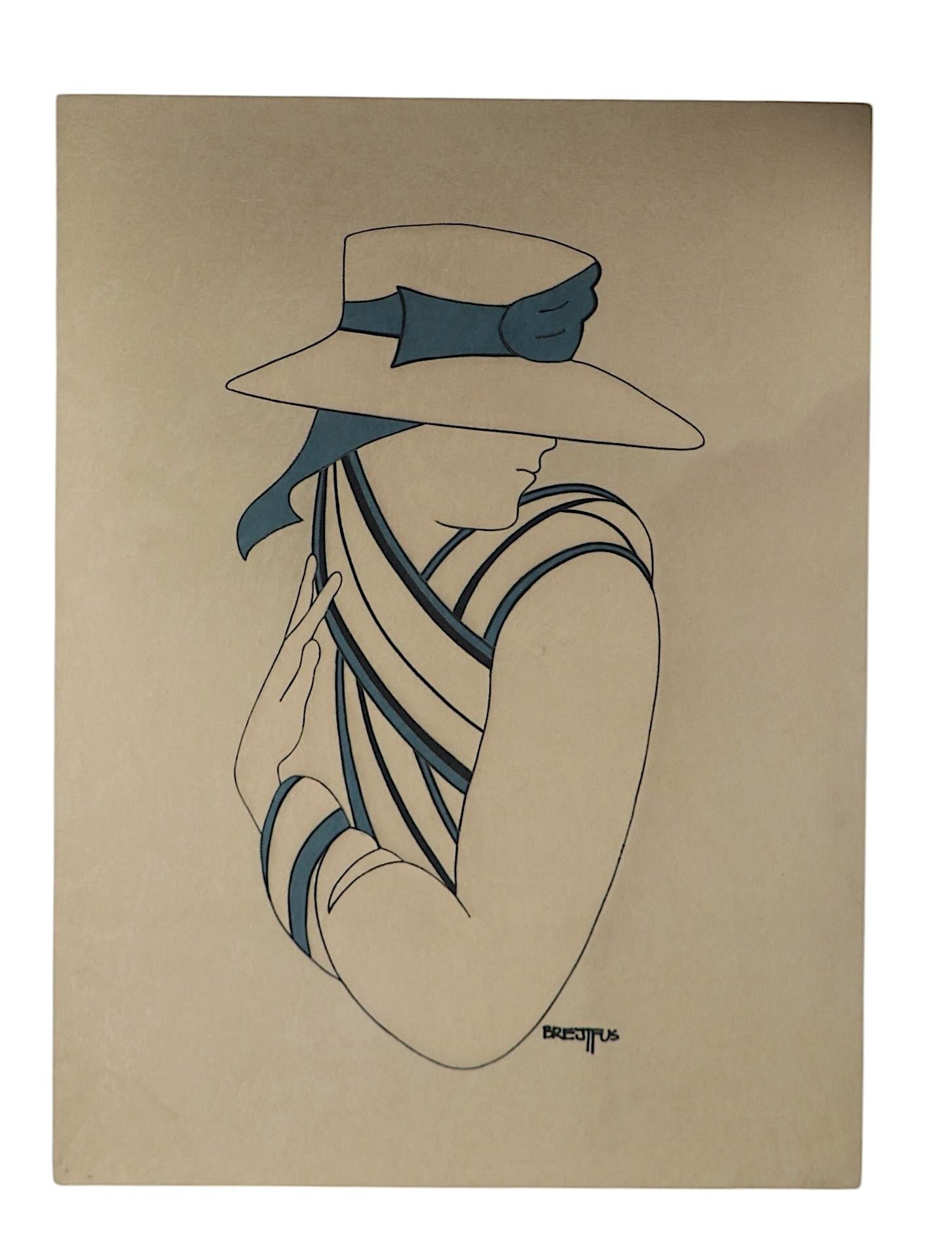 Ron Brejtfus 1970s Original Textile Art① 1970's Authentic Ron Brejtfus Color Blocked Textile on Canvas