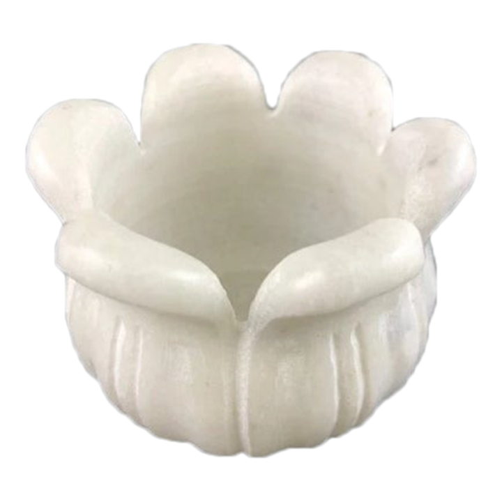 Contemporary Carved Marble Candle Holder Chairish