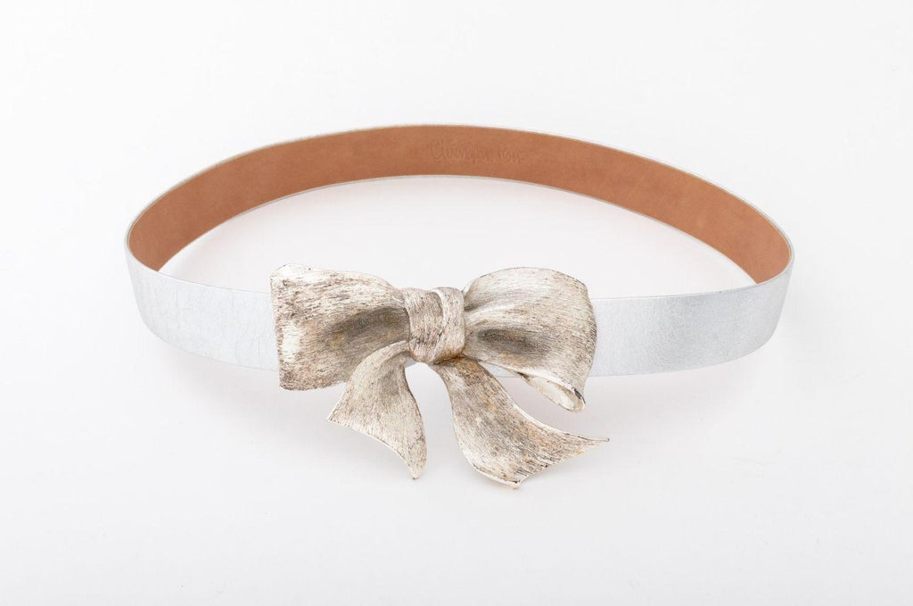 1985 Vintage Christopher Ross Silver Bow  Belt Buckle Christopher Ross Silvered Bow Belt Buckle, 1985 | Chairish main image 2