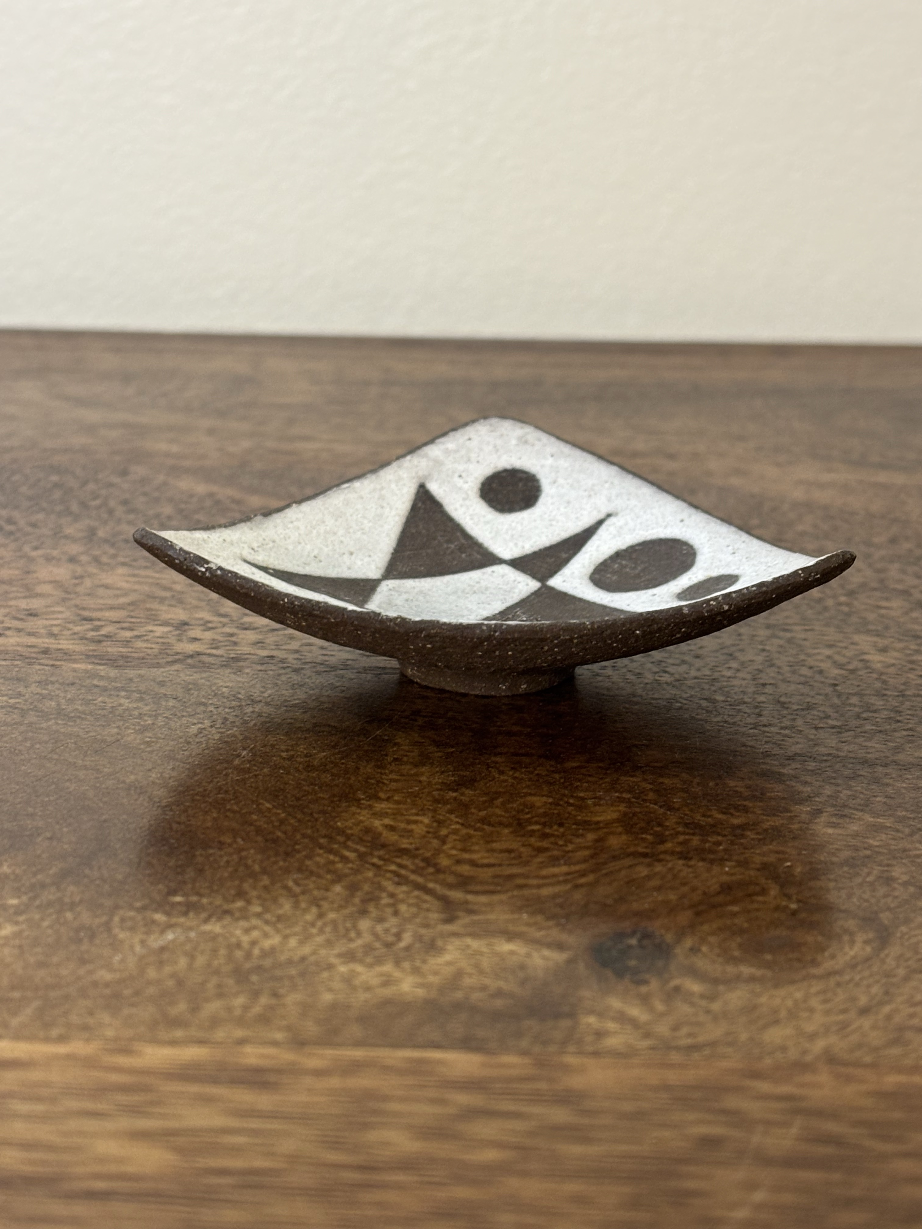 Vintage 1950s Thomas Toft Mid-Century Studio Pottery Dish, Denmark