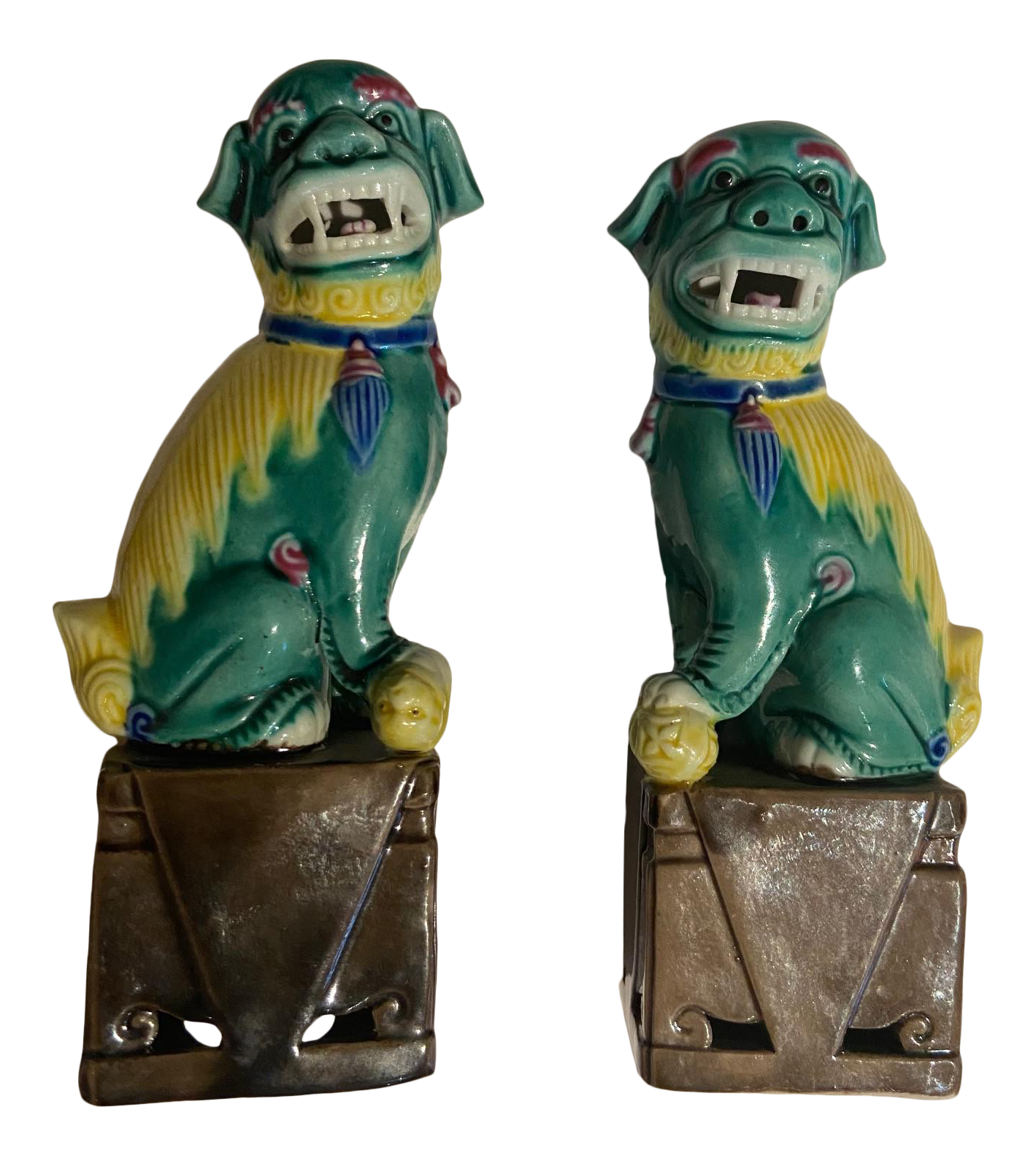 Early 20th Century Chinese Foo Dogs a Pair Chairish