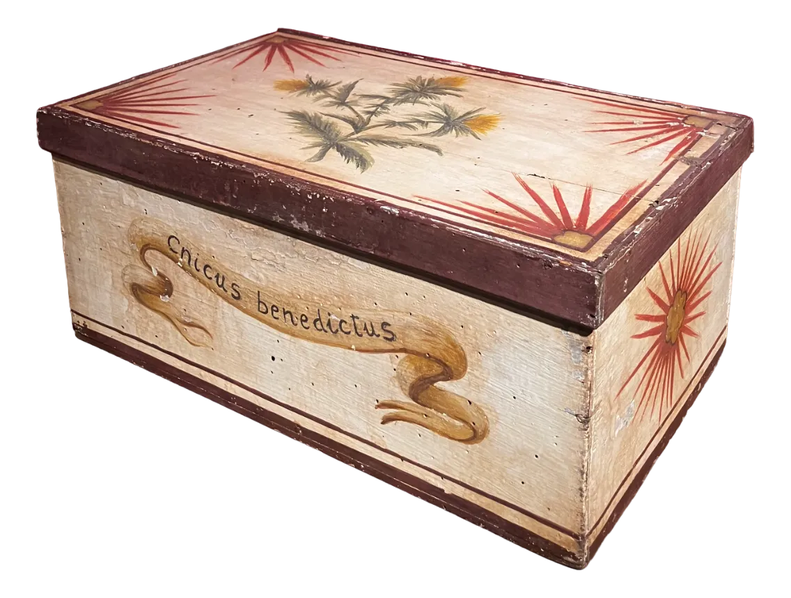 Antique Renaissance Style Italian Wood Lacquered Apothecary