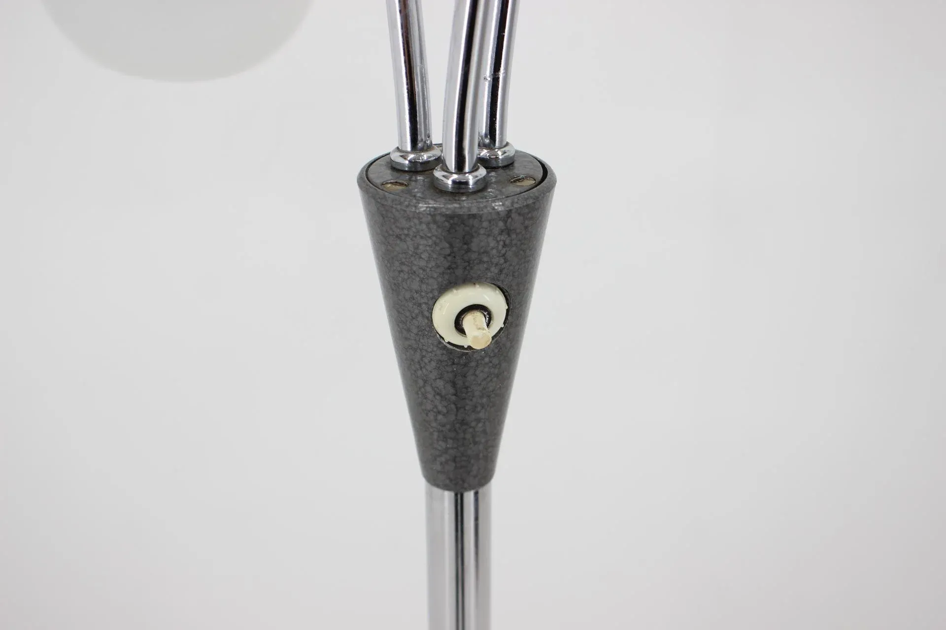 Floor Lamp with Glass Shades, Czechoslovakia, 1960s