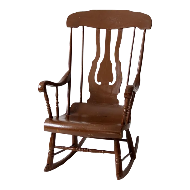 Antique Wooden Rocking Chair Chairish