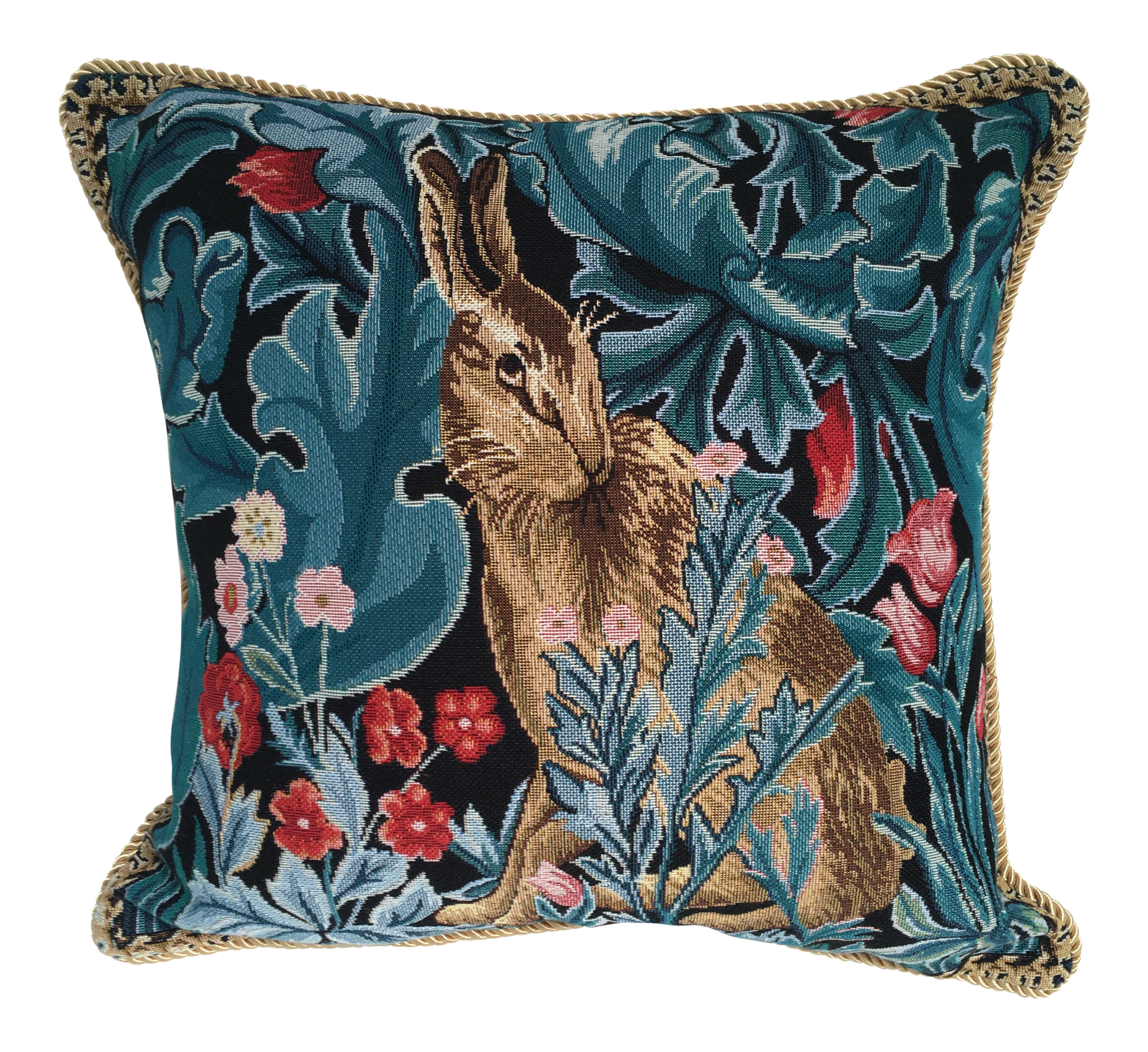 William Morris Rabbit Pillow Cover Chairish