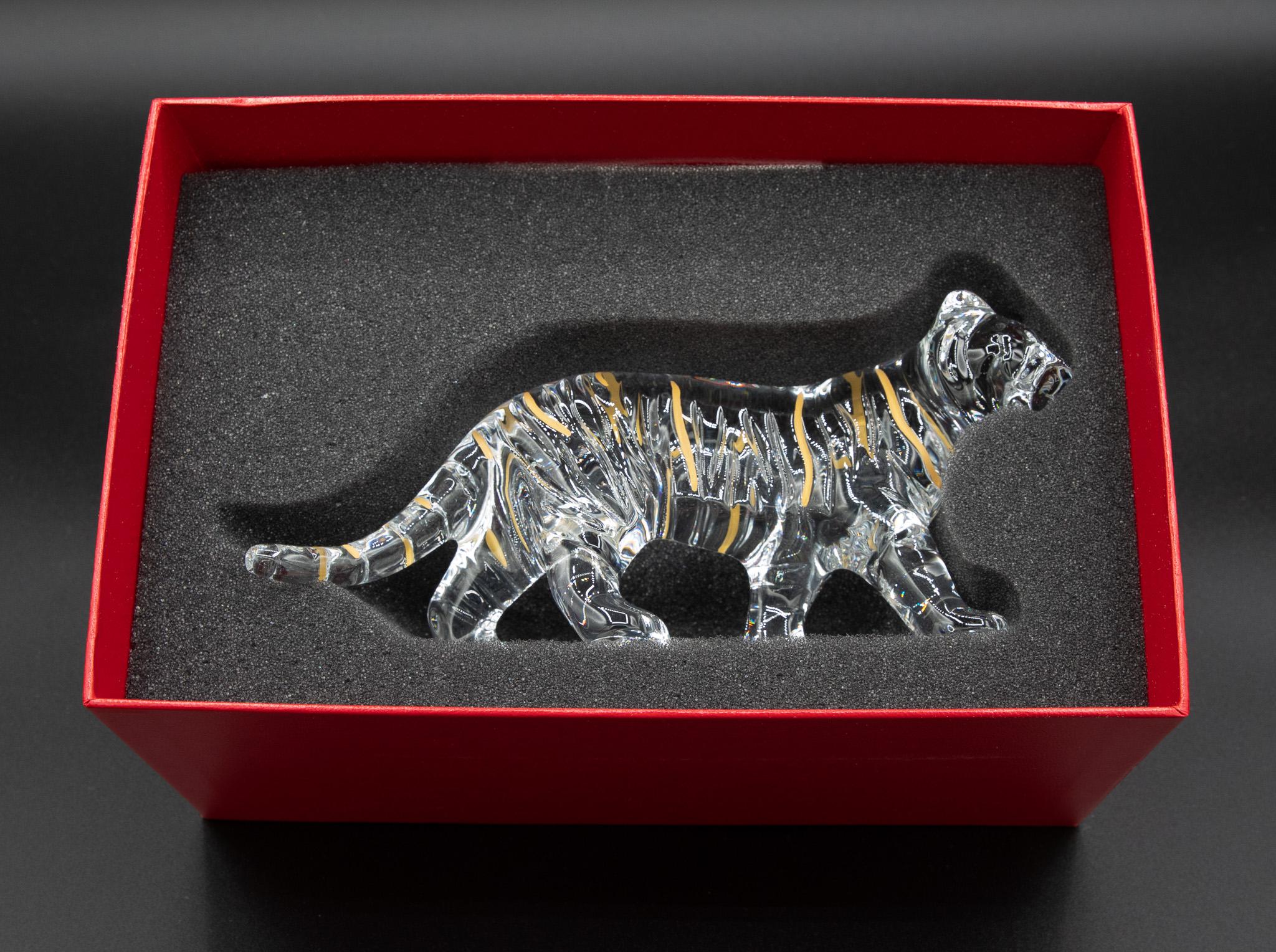Baccarat Crystal Zodiac Tiger 2022 Figurine by Allison Hawkes With