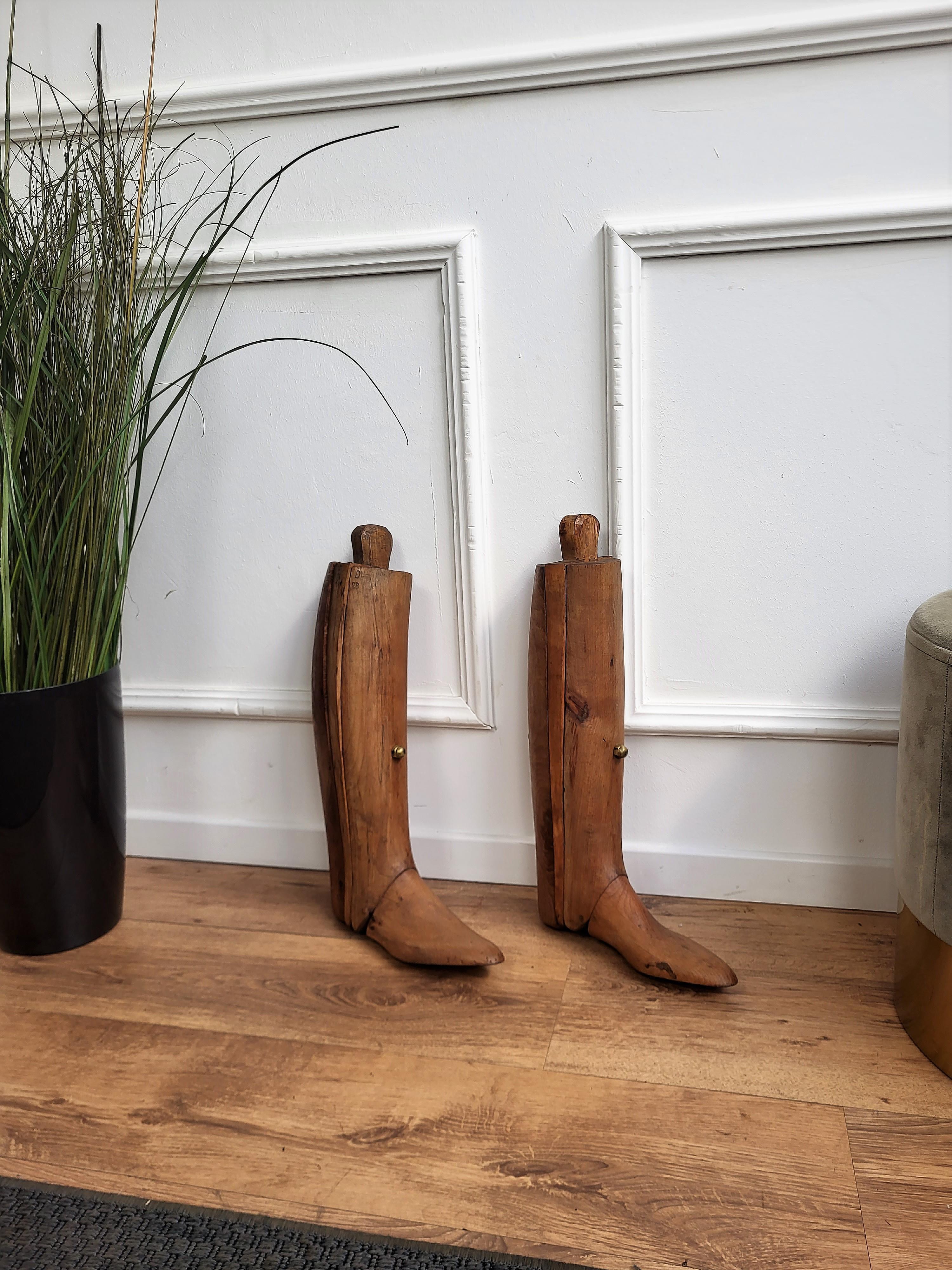 Antique Wooden Boots Trees 1890s Set of 2 Chairish