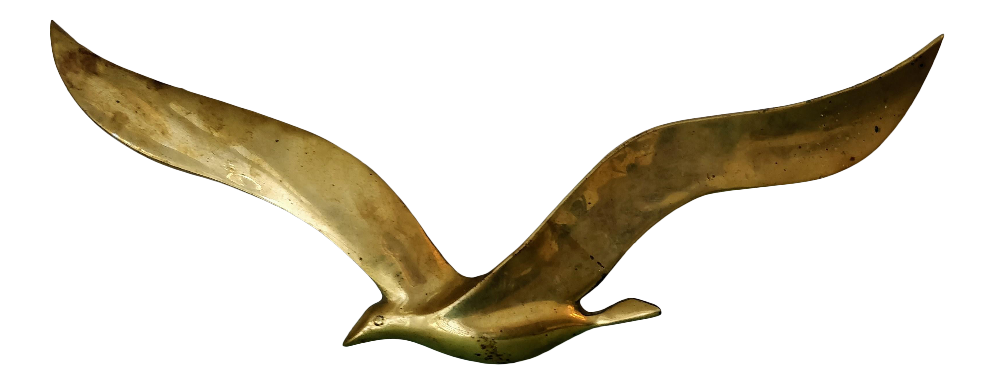 Statues Home & Living Mid Century Modern Vintage Brass Flying Seagulls