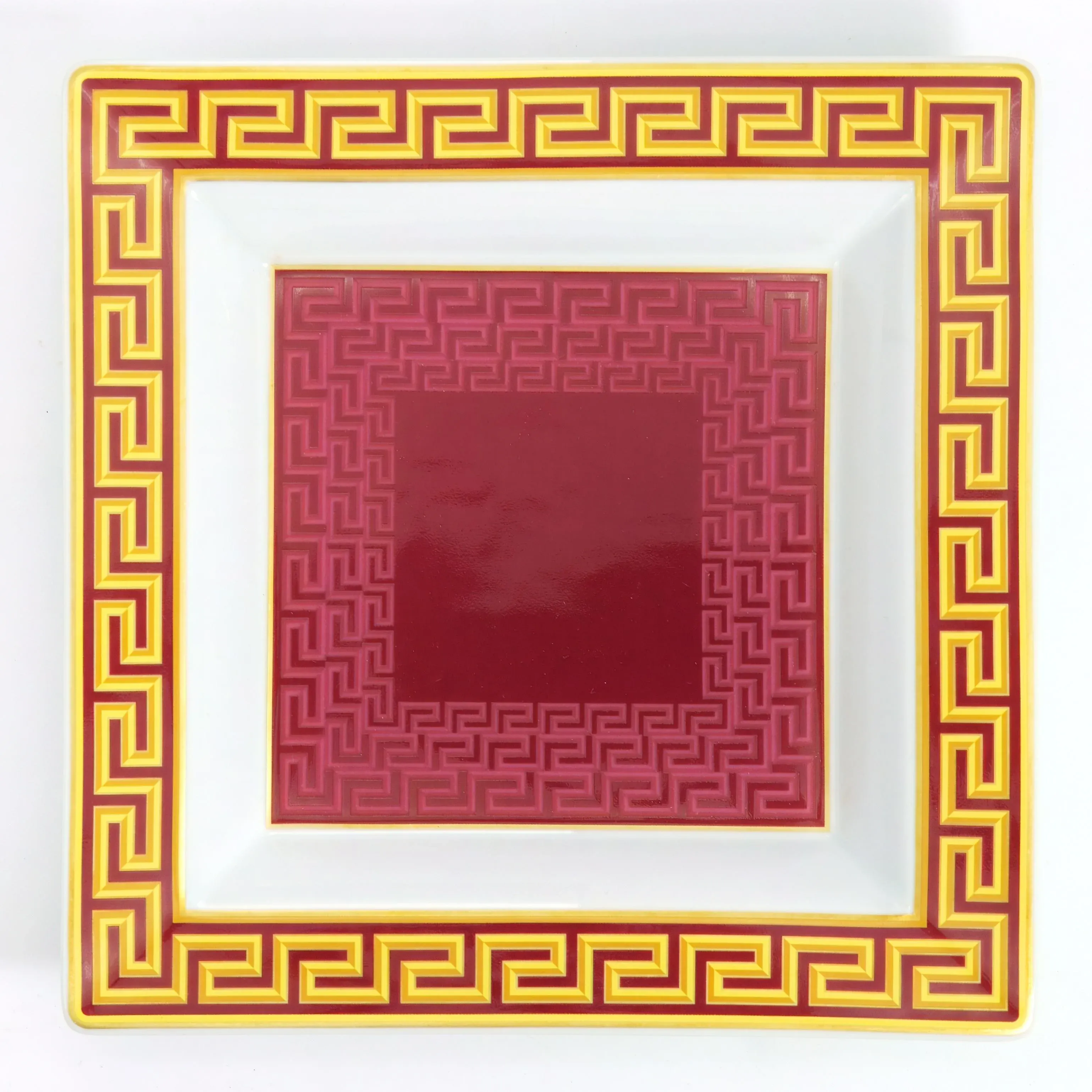 1990s Versace X Rosenthal Méandre Collection Porcelain Vide-Poche