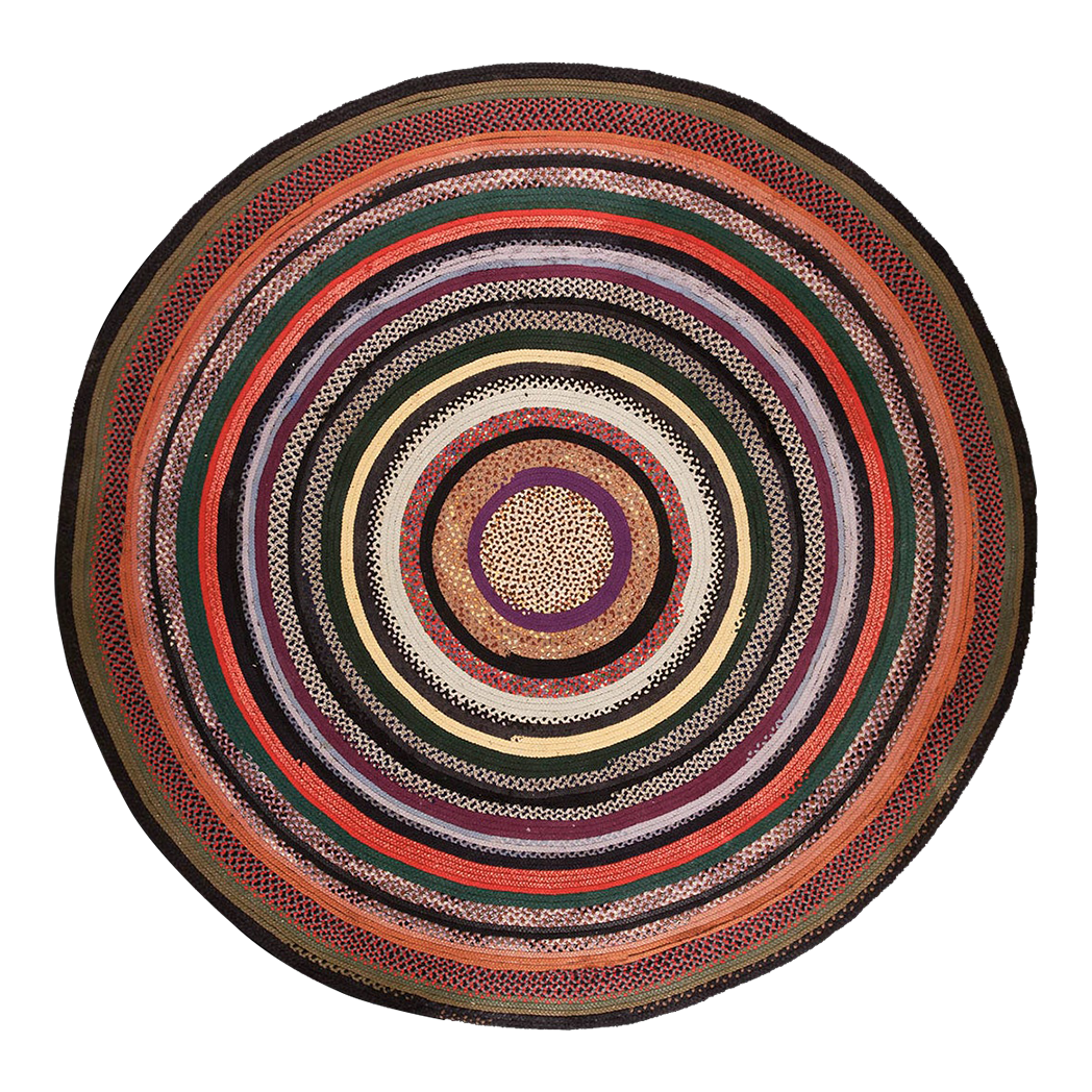 Antique American Braided Rug 10'0" X 10'0" Chairish