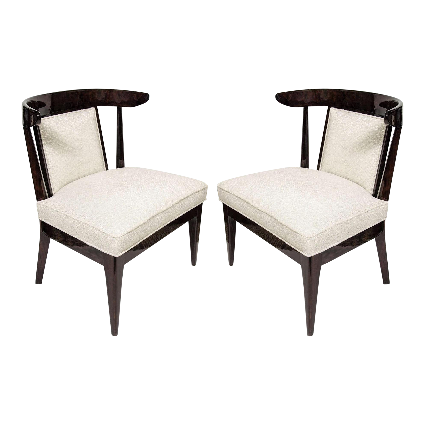 MidCentury Modernist Klismos Slipper Chairs A Pair Chairish