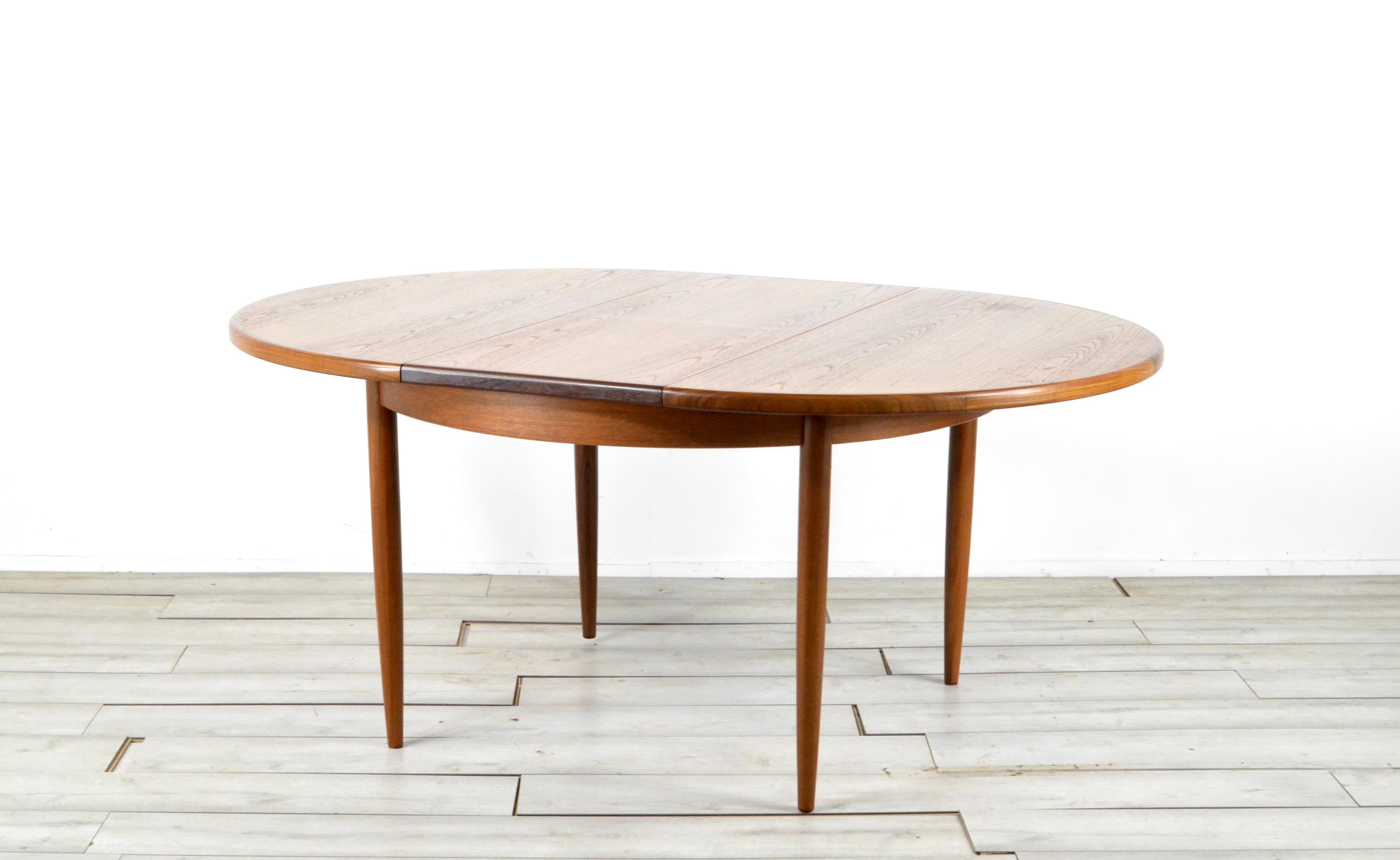 ダイニングテーブル G-PLAN g-plan Round Extension Table Mid-Century Modern Extendable Round Teak Dining Table from G