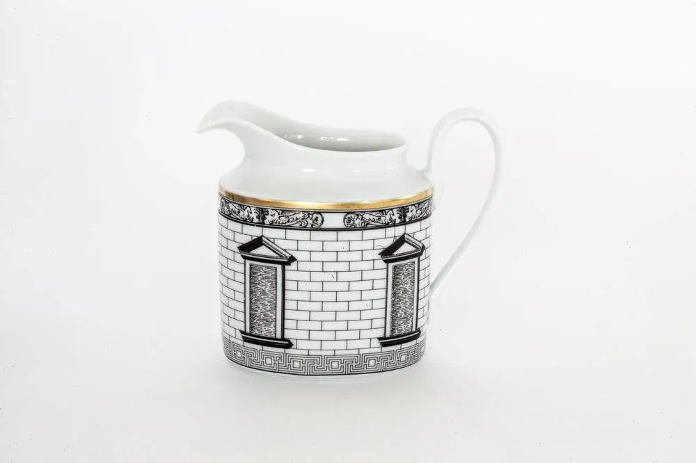 Palladiana Coffee Set, Piero Fornasetti for Rosenthal, Set of 28