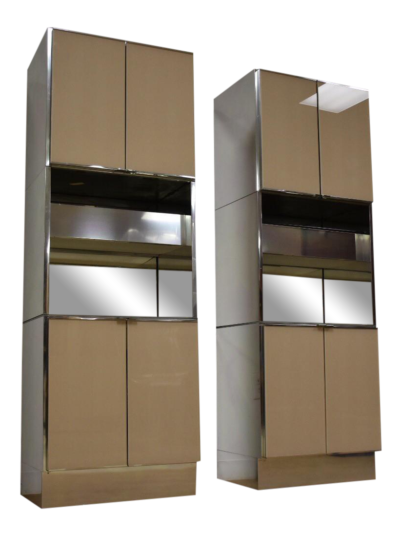 Ello Modern Chrome Bar a Pair Chairish