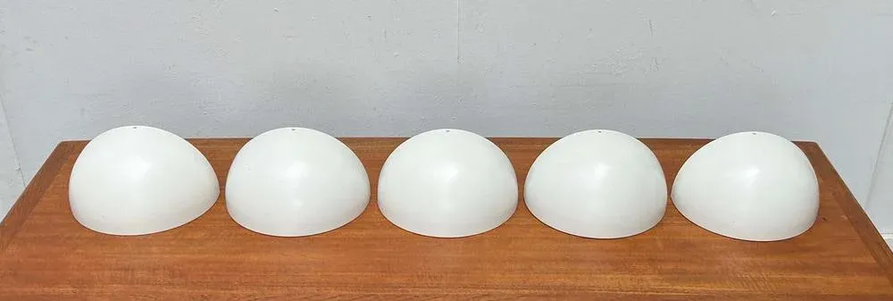 Mid-Century Modern Danish Minimalist Model 4011 Downlight Wall Lamps from Focus, 1960s, Set of 5