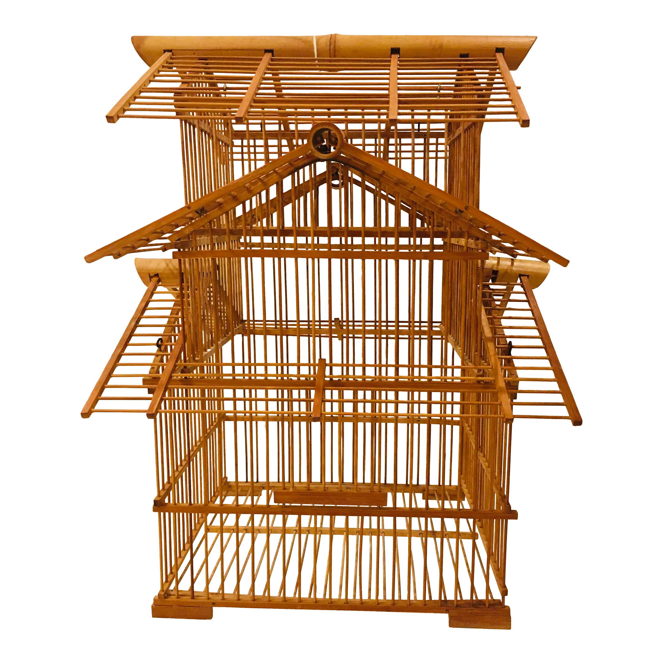 Three tier bird outlet cage
