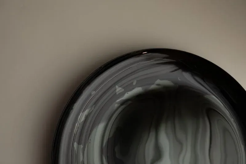 Dark Ghost Wall Mirror by Oom Glass