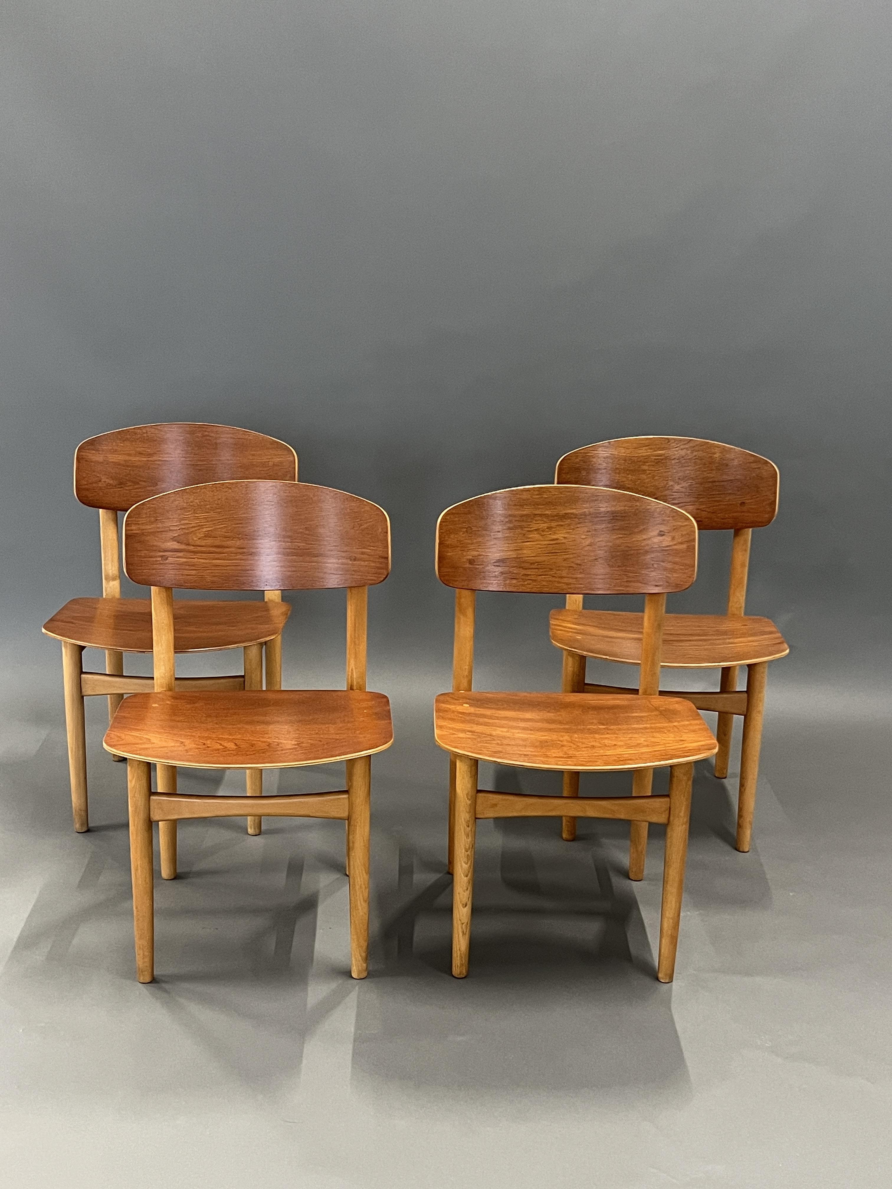 Børge Mogensen Model 122 Chair Vintage Chairs Model 122 by Borge Mögenden for Søborg