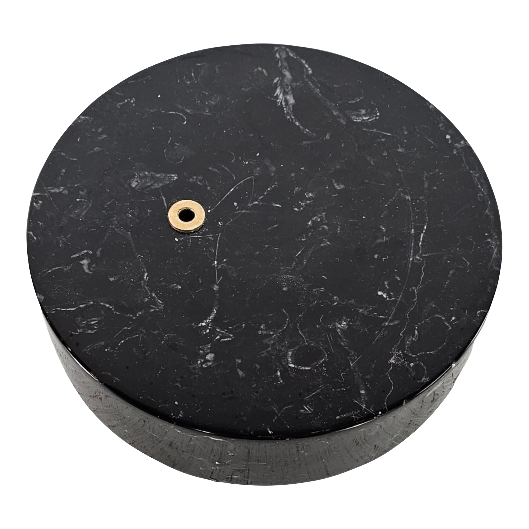 Large Black Round Marble Sculpture Base or Trophy Base Chairish