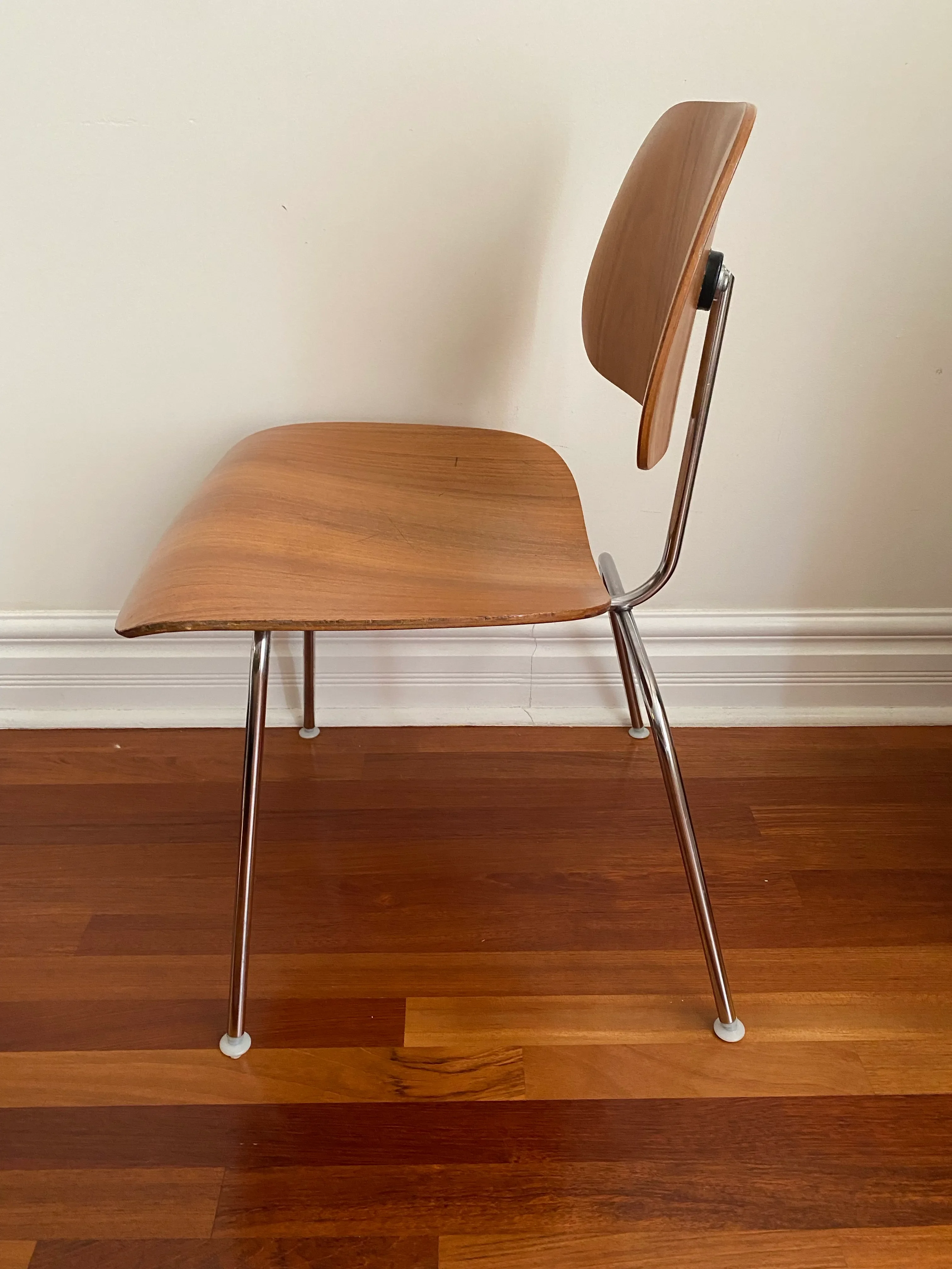 1960s Eames Dcm Molded Plywood Chairs for Herman Miller. A Pair