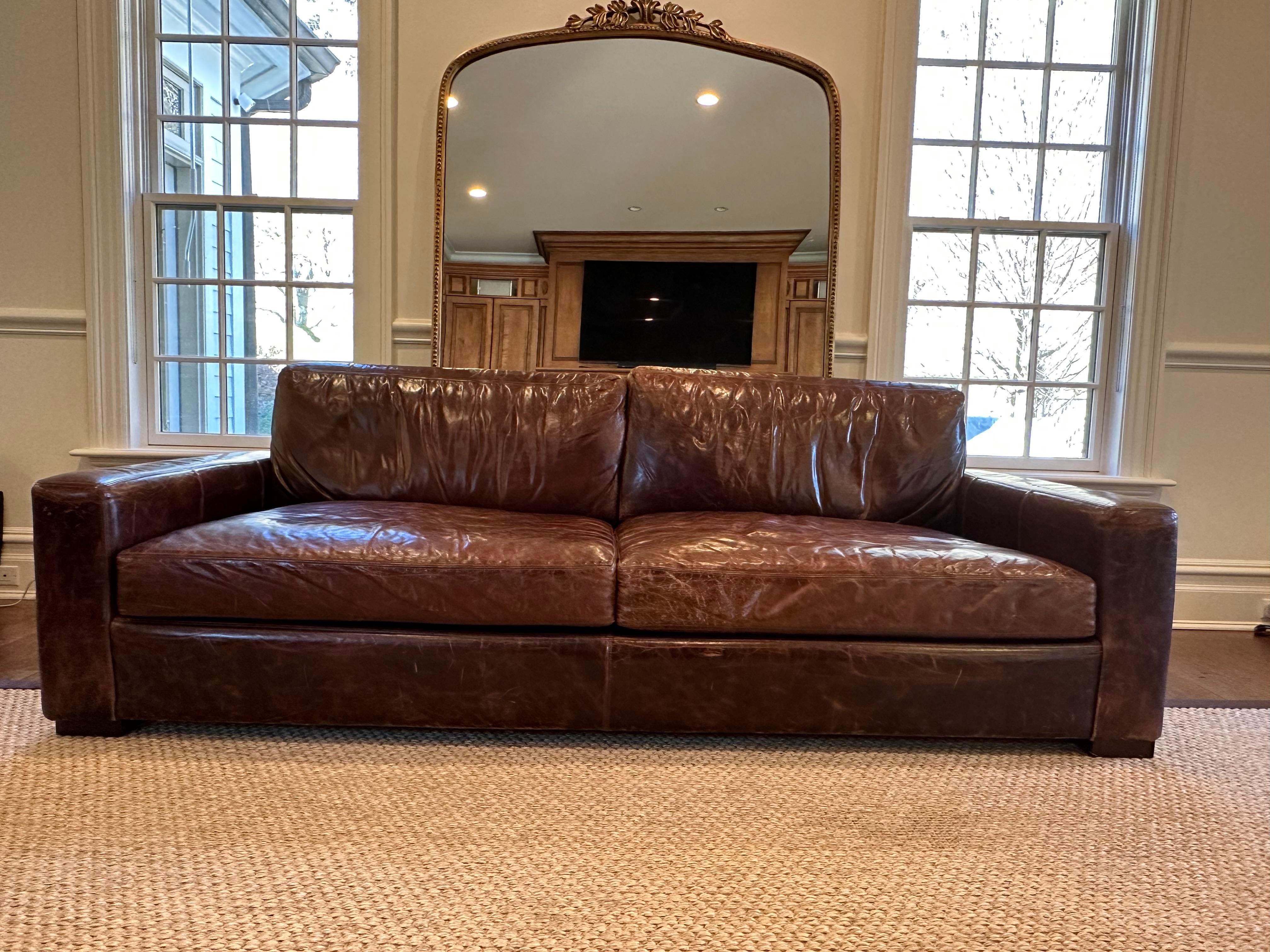 Rh online leather sectional