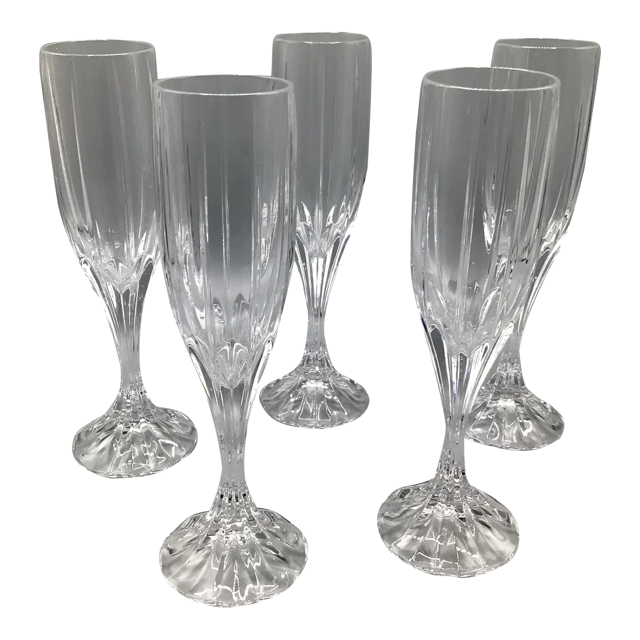 Vintage Park Lane Champagne Flutes by Mikasa-Set of Chairish