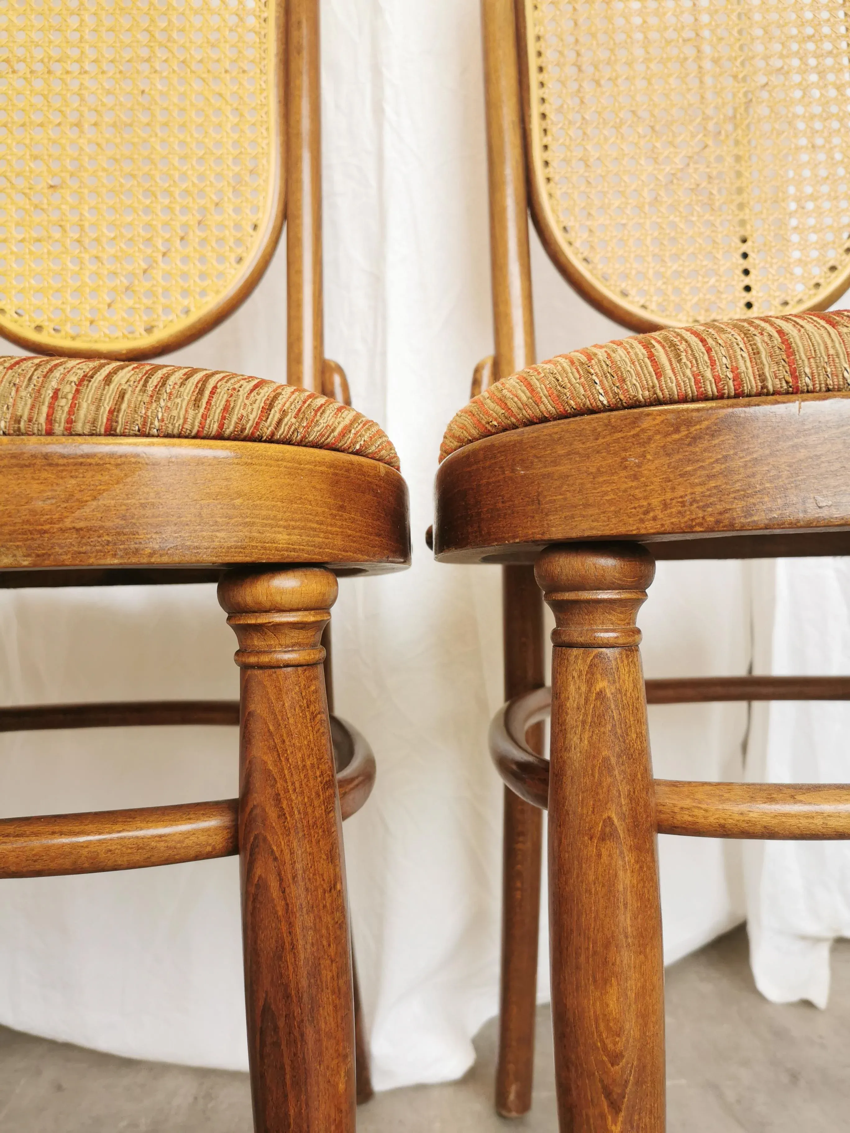 Vintage Bentwood Dining Chairs, 1970s, Set of 4