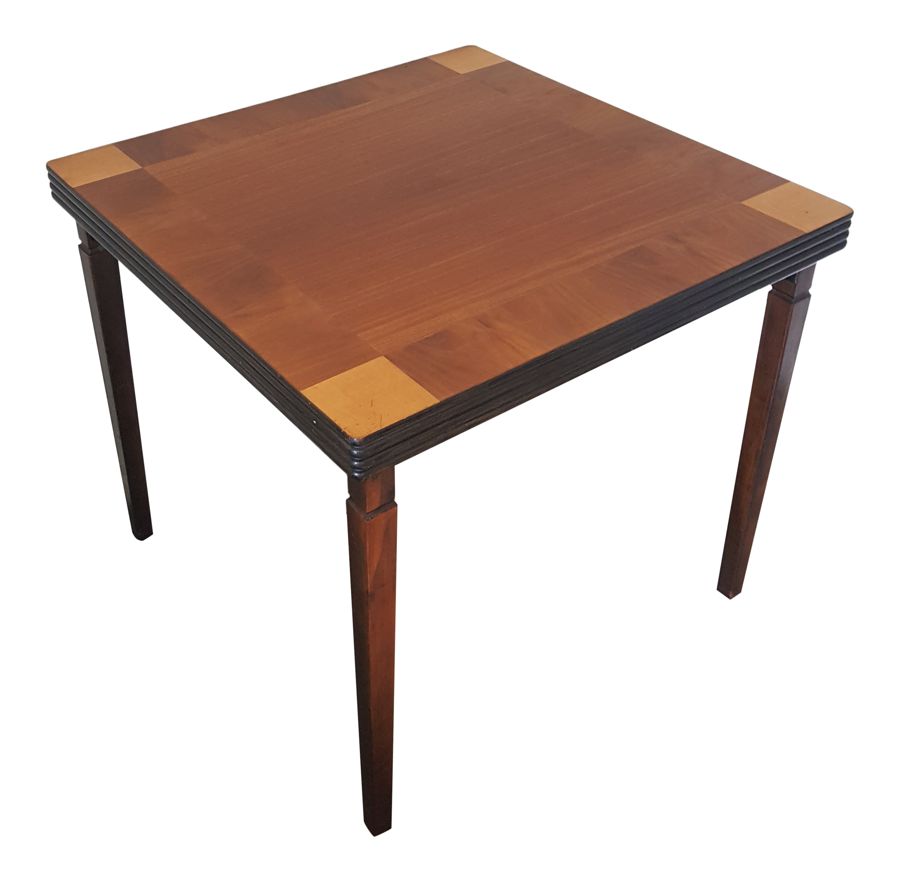 wood card table black