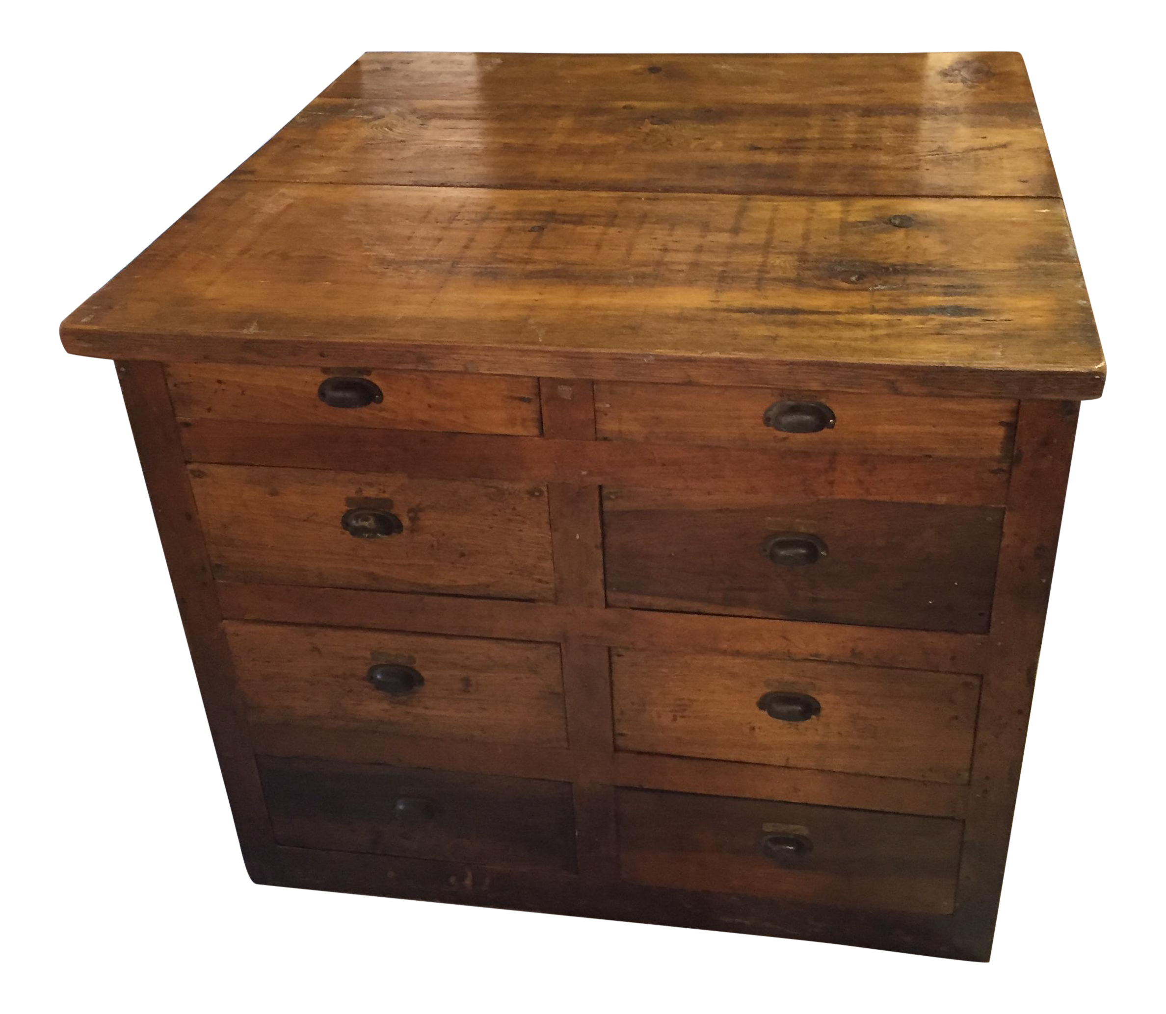 Primitive 8 Drawer Storage Cabinet Chairish