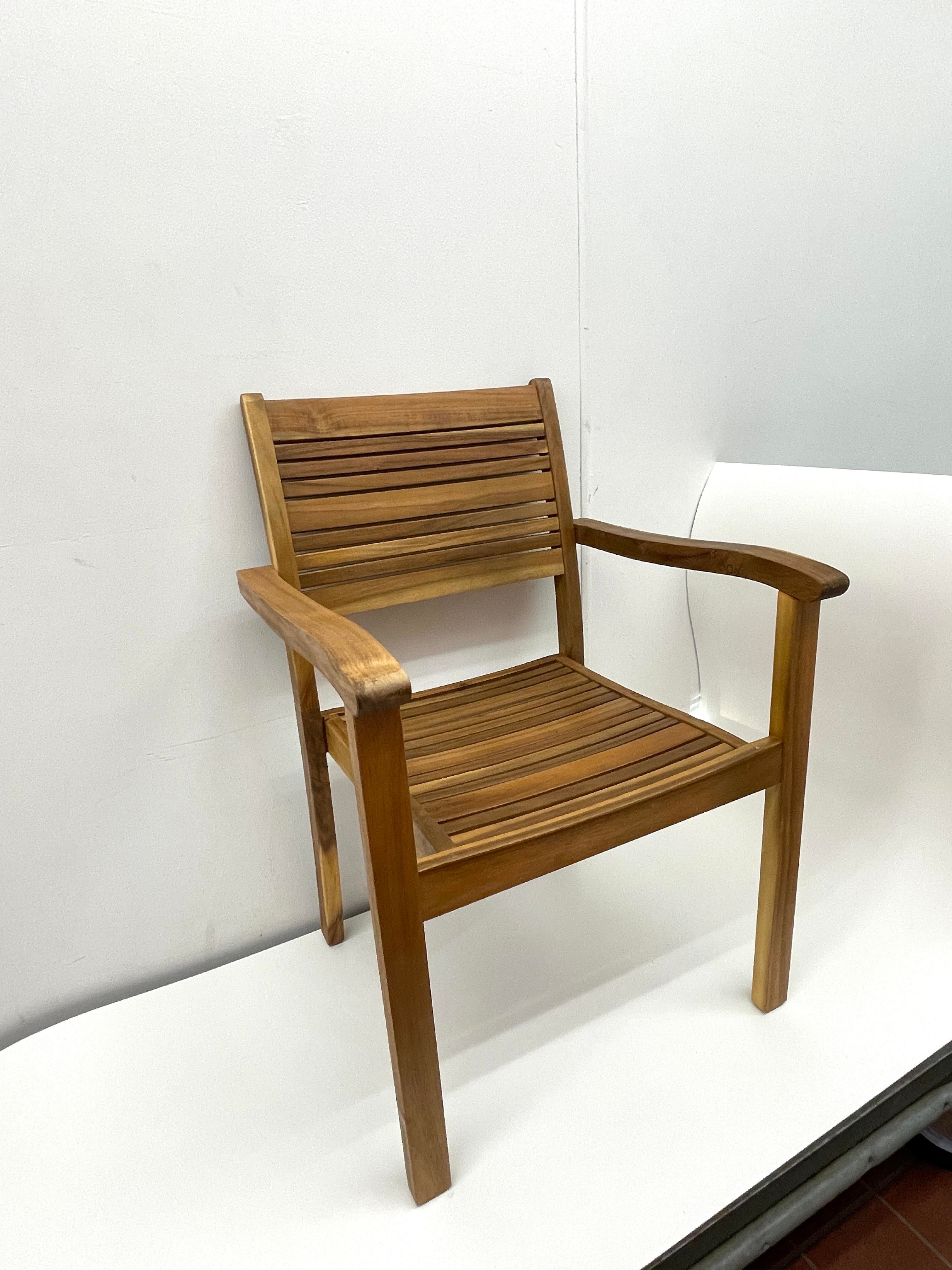 Teak garden chairs for sale outlet