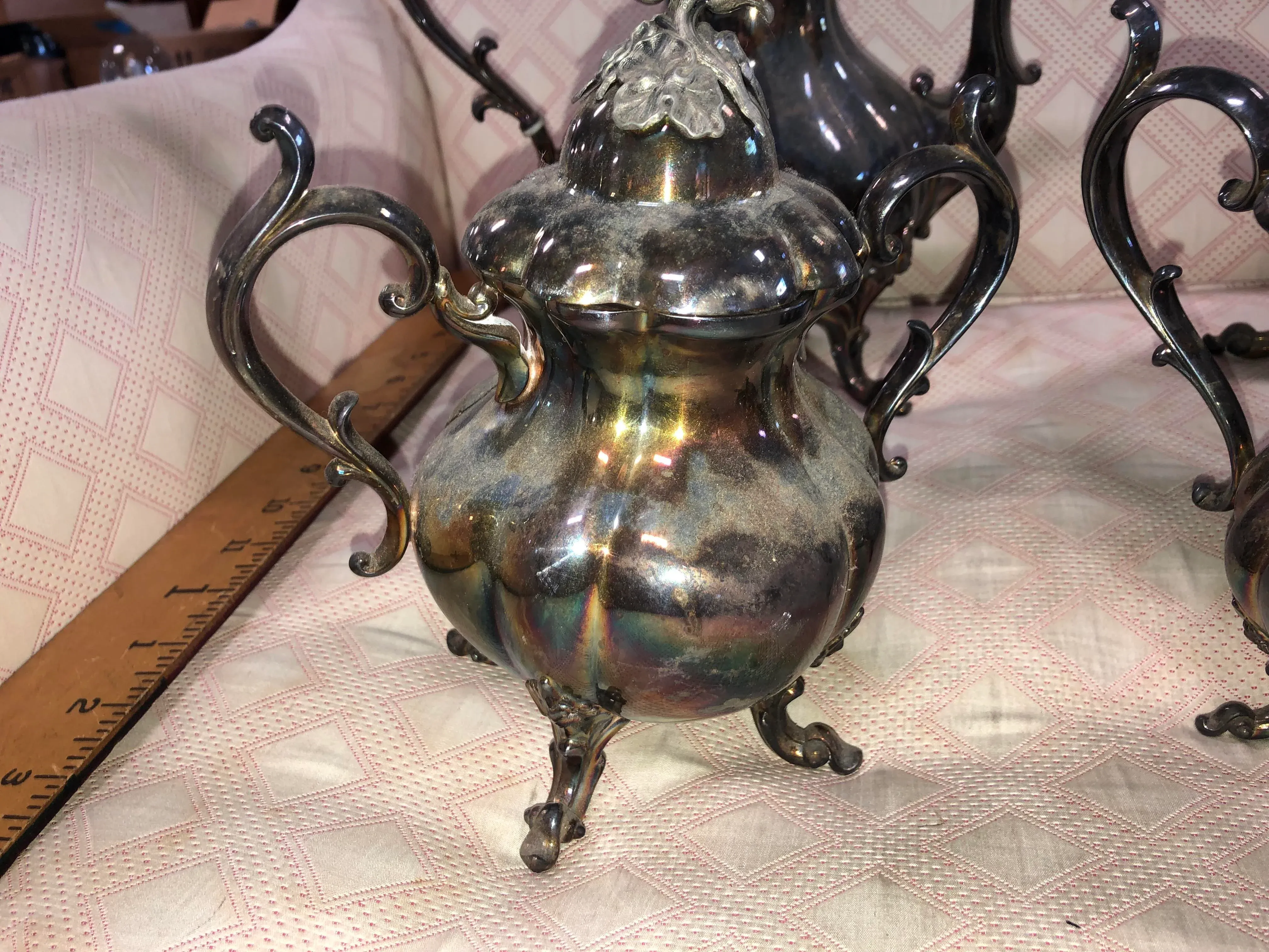 1950s Reed & Barton Winthrop Silverplate Coffee & Tea 1950s Reed & Barton Winthrop Silverplate Coffee & Tea