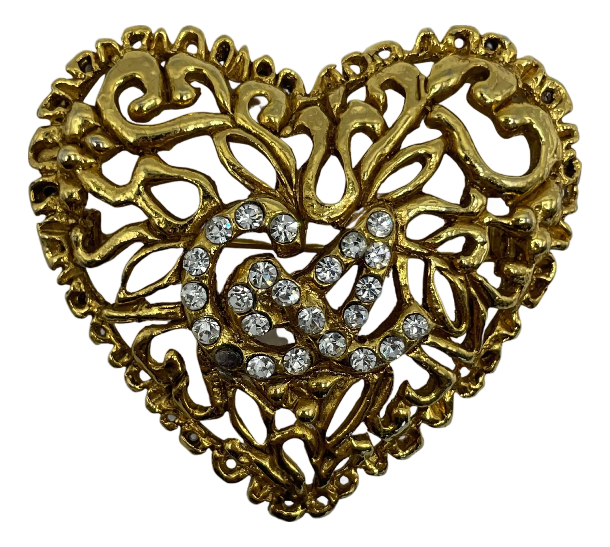 Christian Lacroix Heart Brooch | Chairish