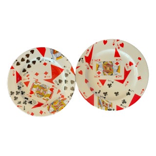 GUCCI Set of 2 Card Plates | Chairish