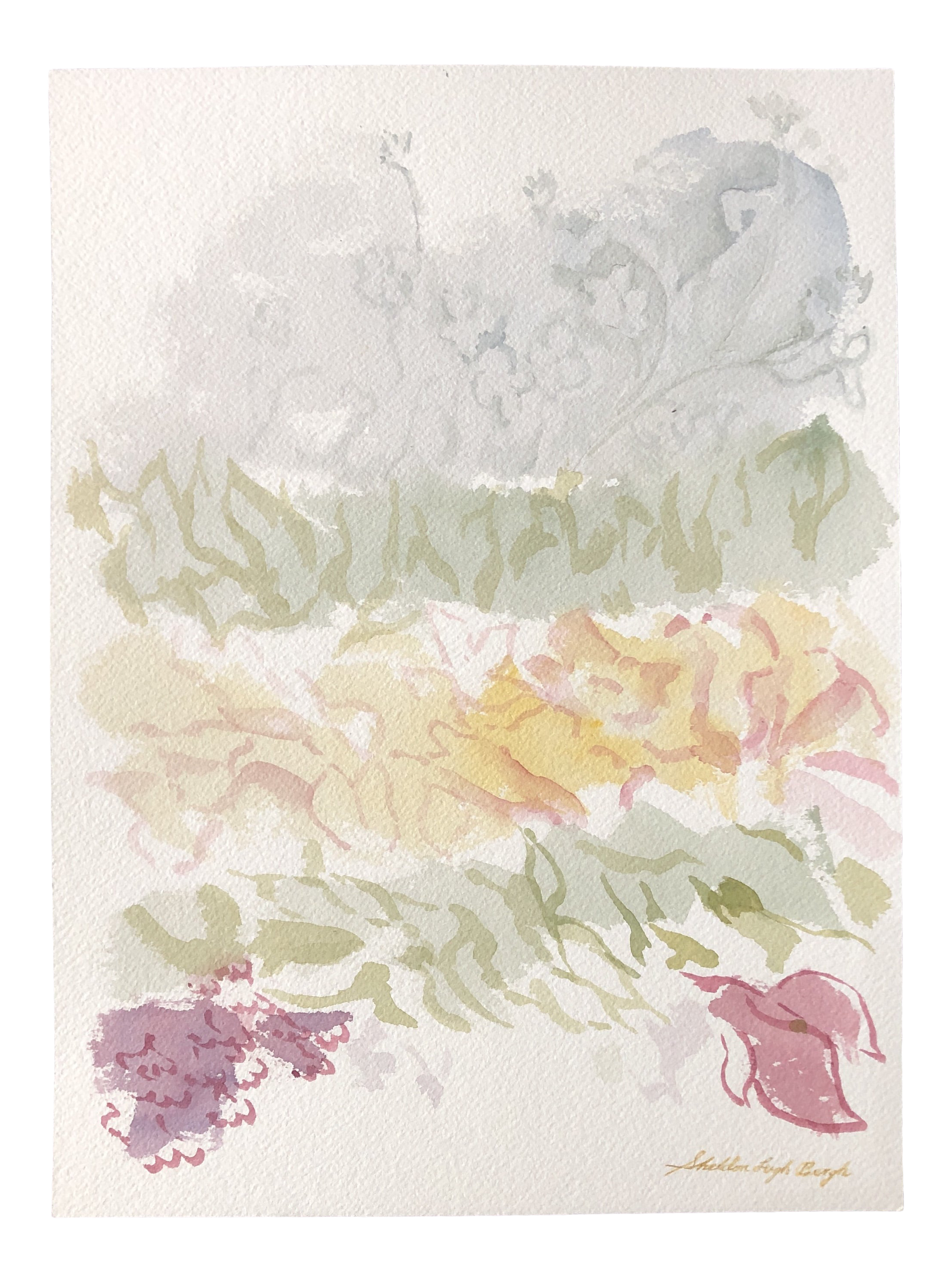 Spring Garden Watercolor By Bergh Chairish