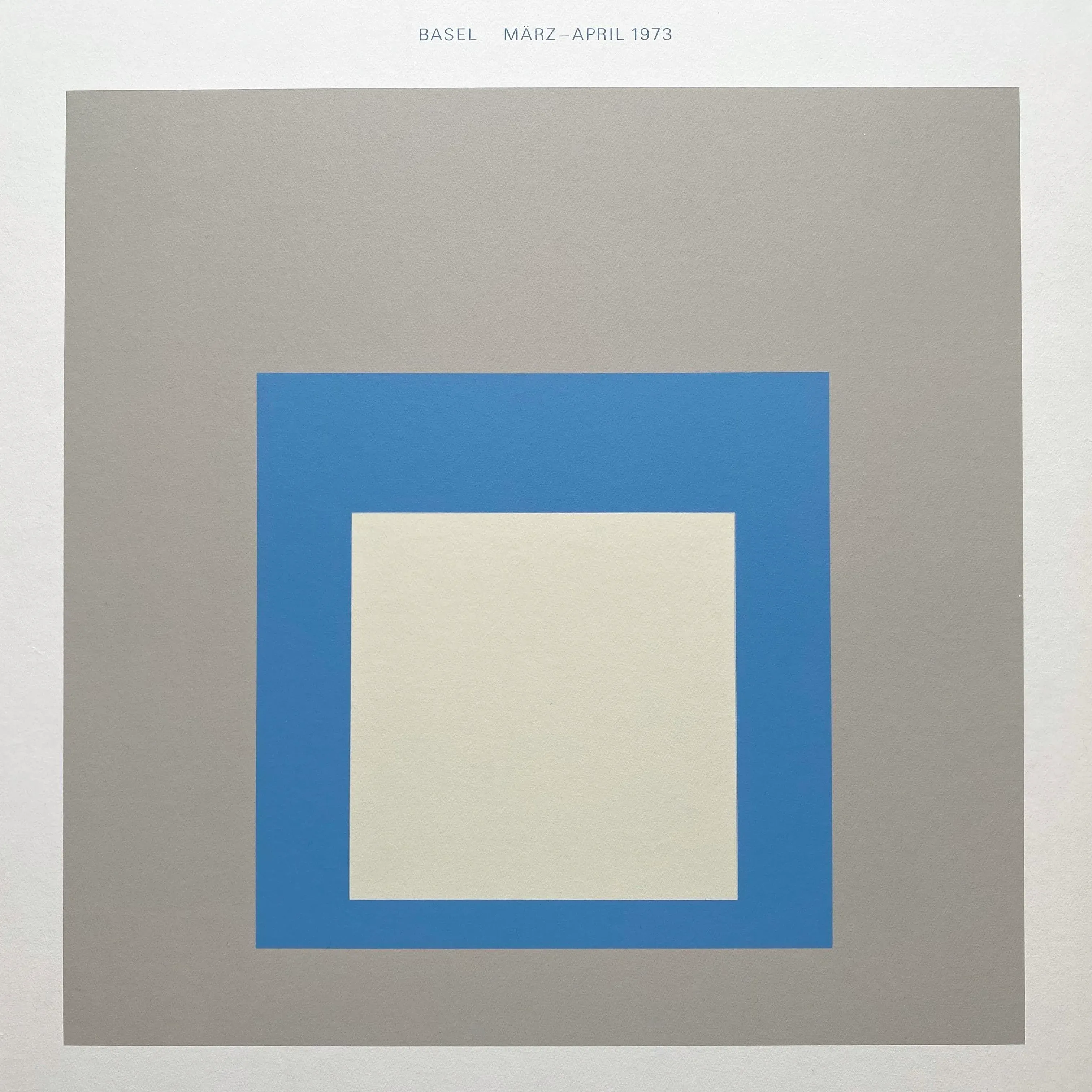 Josef Albers ポスター Josef Albers Vintage 1973 Modernist Fine Art