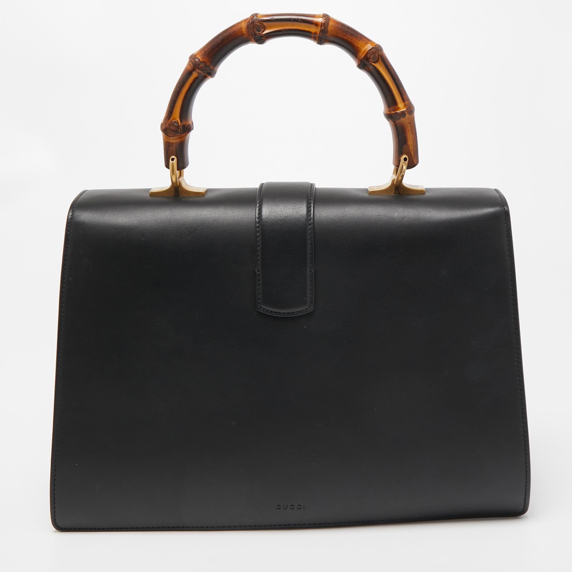 Gucci Tri Color Leather Large Dionysus Bamboo Top Handle Bag