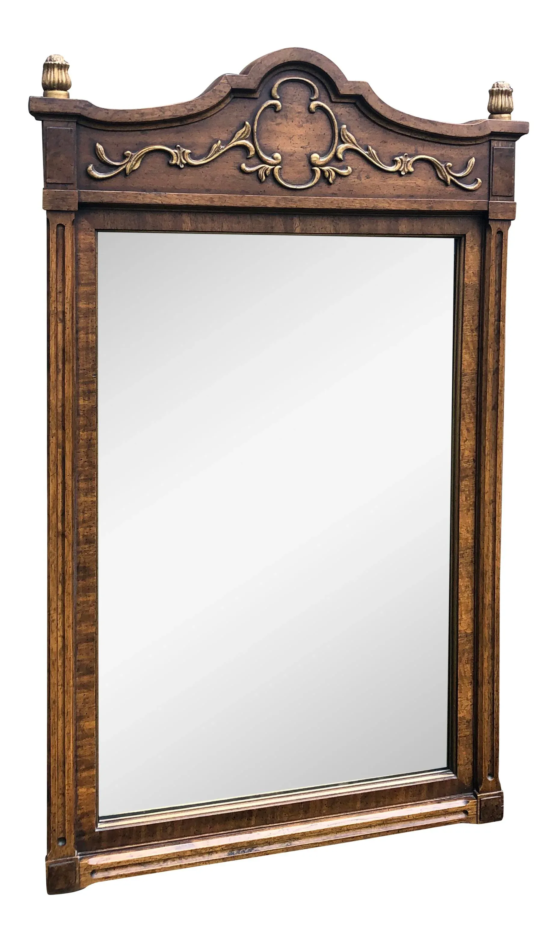 DREXEL HERITAGE　ウォールミラー　無垢材　米国製　75.5㎝×61㎝ Vintage Mid 20th Century Drexel Heritage Walnut Mirror | Chairish