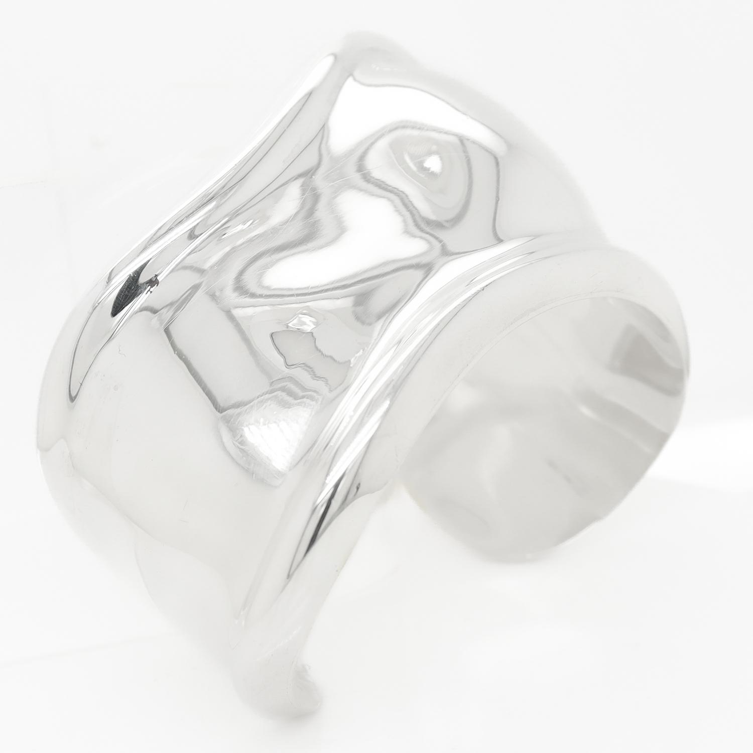 Vintage Elsa Peretti Sterling Silver Bone Cuff Bracelet for