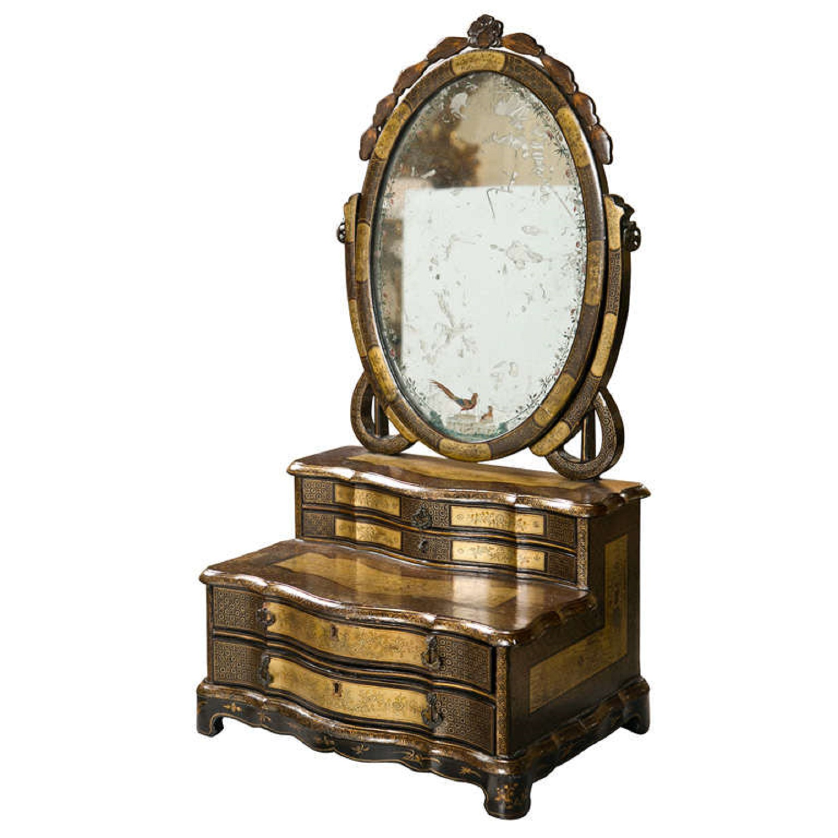 19th Century Oriental Vanity Table Mirror Chairish 19th Century Oriental Vanity Table Mirror Chairish