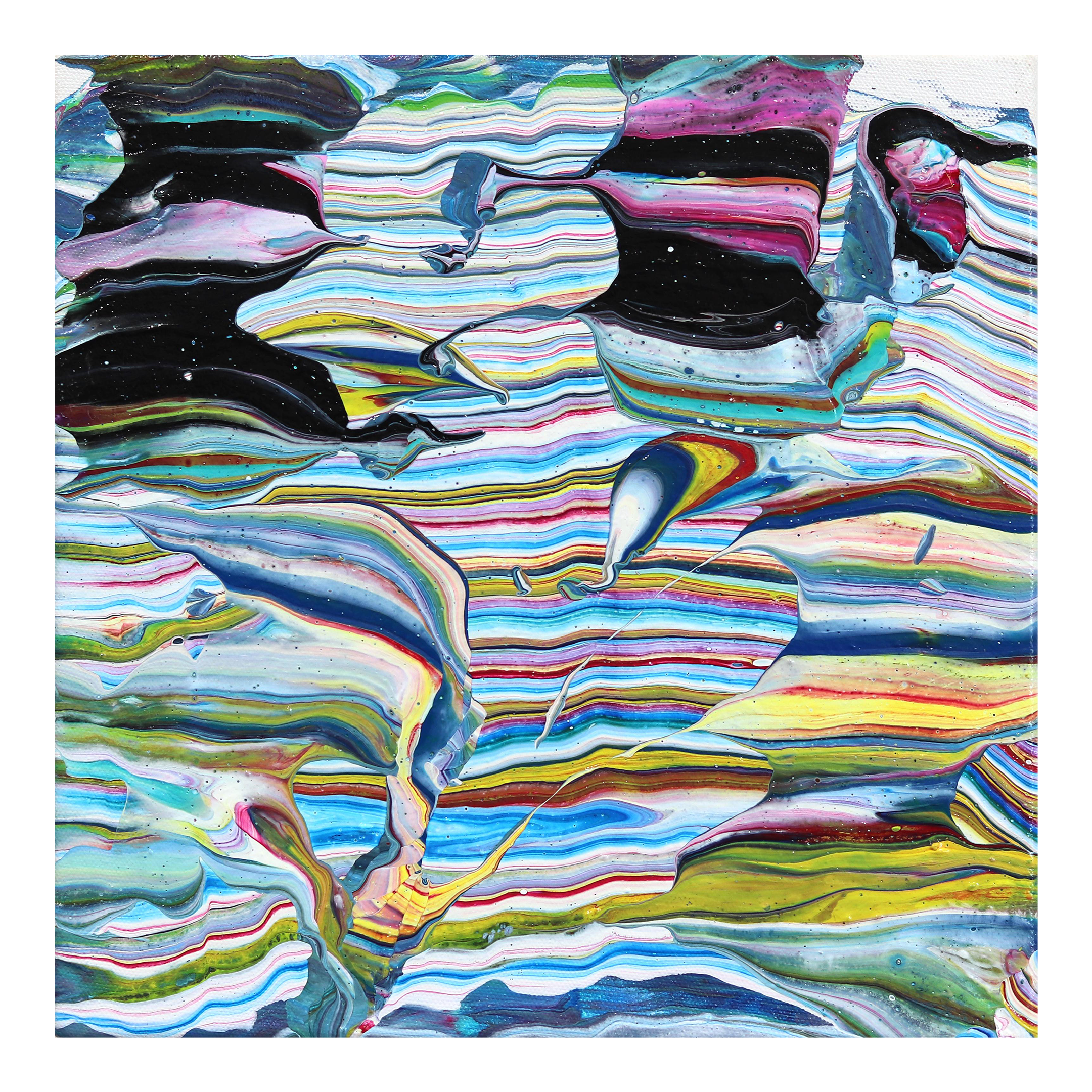 Black Magic - Abstract Colorful Energetic Street Art Graffiti Painting on Canvas Original Artwork by Armen Ges