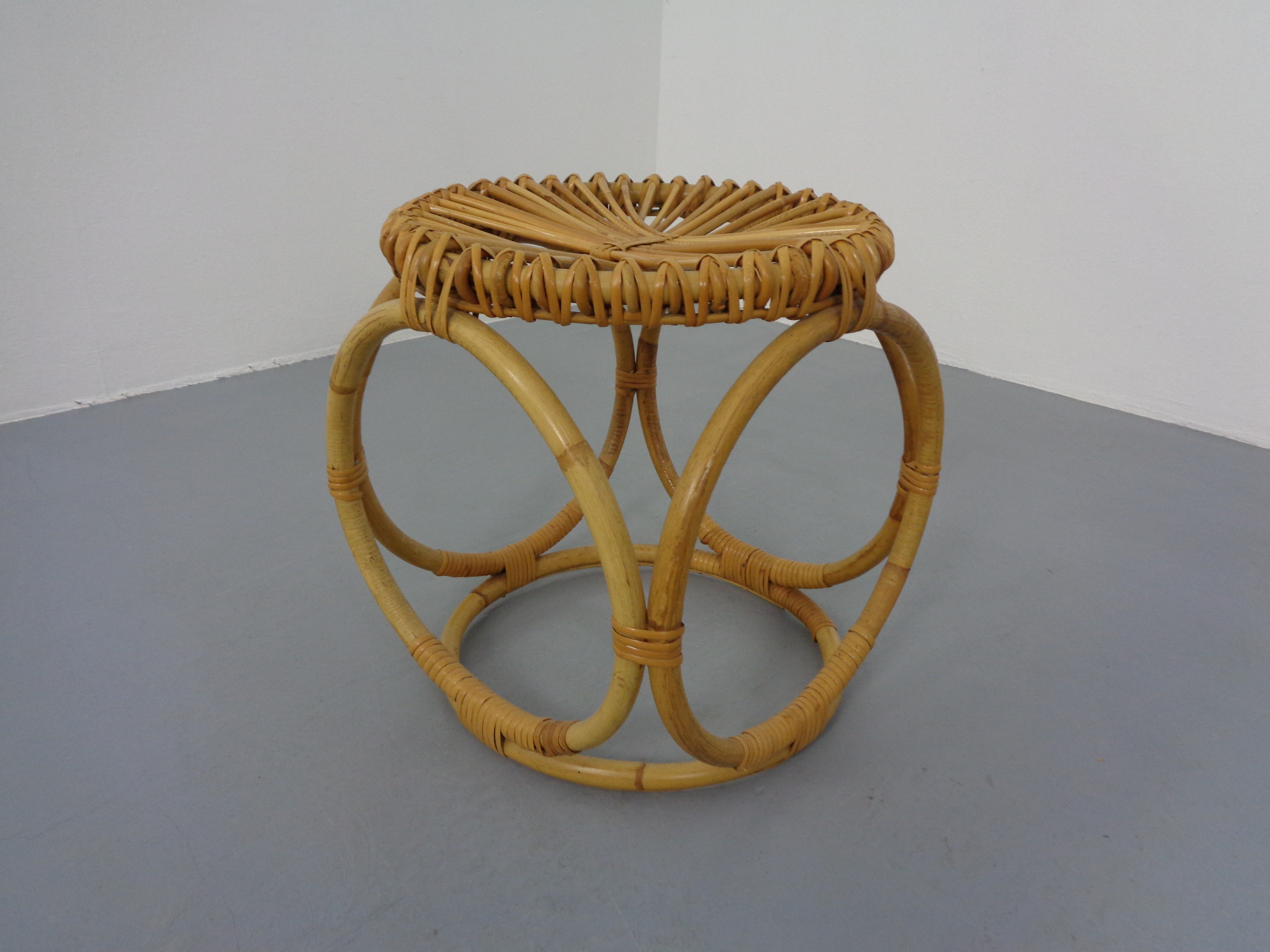 Bamboo Stool, Italy, 1960s